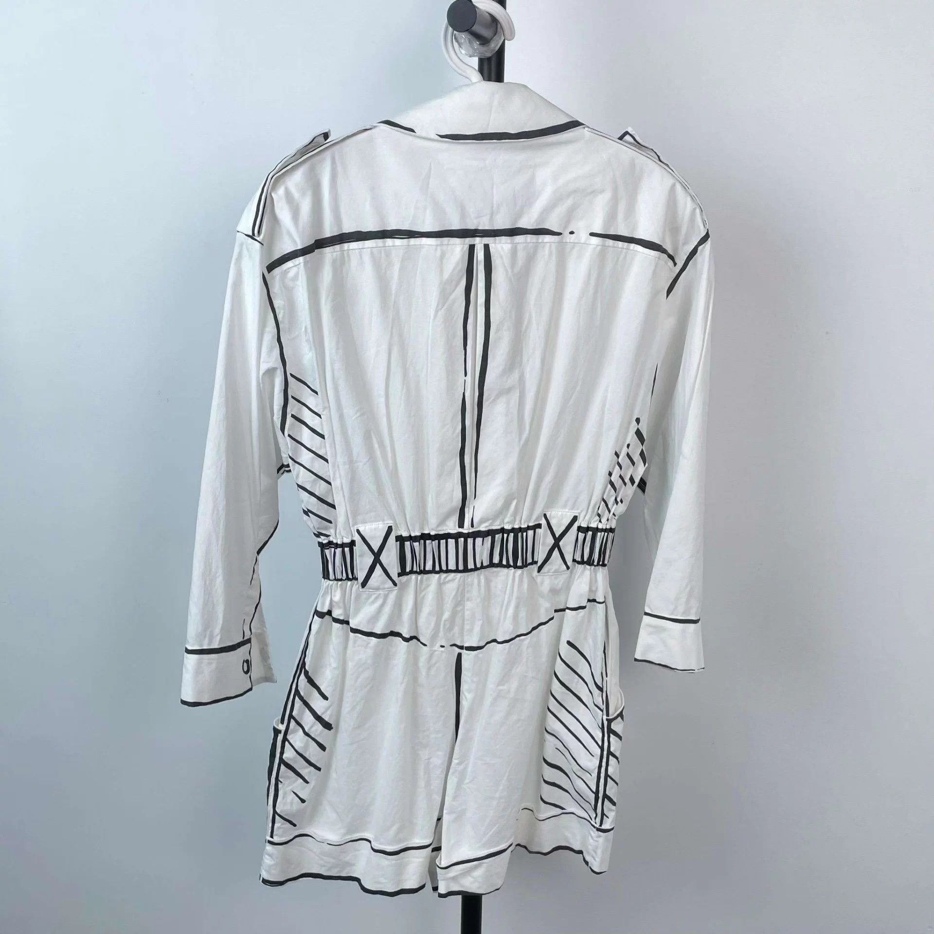 Fendi Fendi Graffiti Waist White Playsuit 36 Size XS / US 0-2 / IT 36-38 - 2 Thumbnail