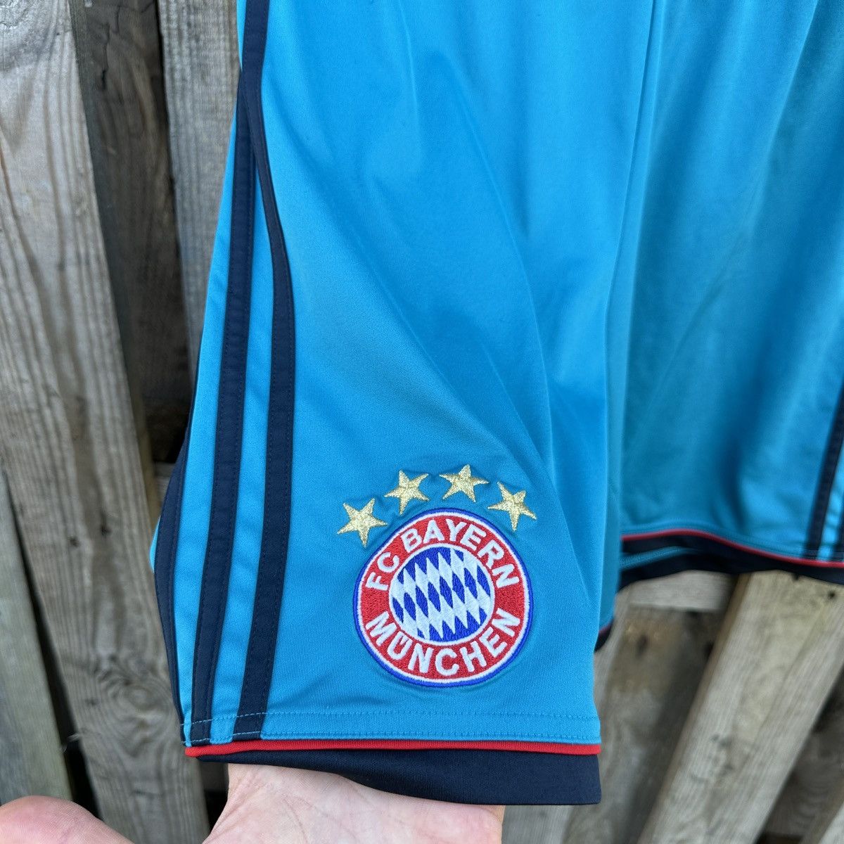 Adidas FC Bayern Munich 2013 Home Goalkeeper Soccer Jersey Shorts S Size US 30 / EU 46 - 2 Thumbnail