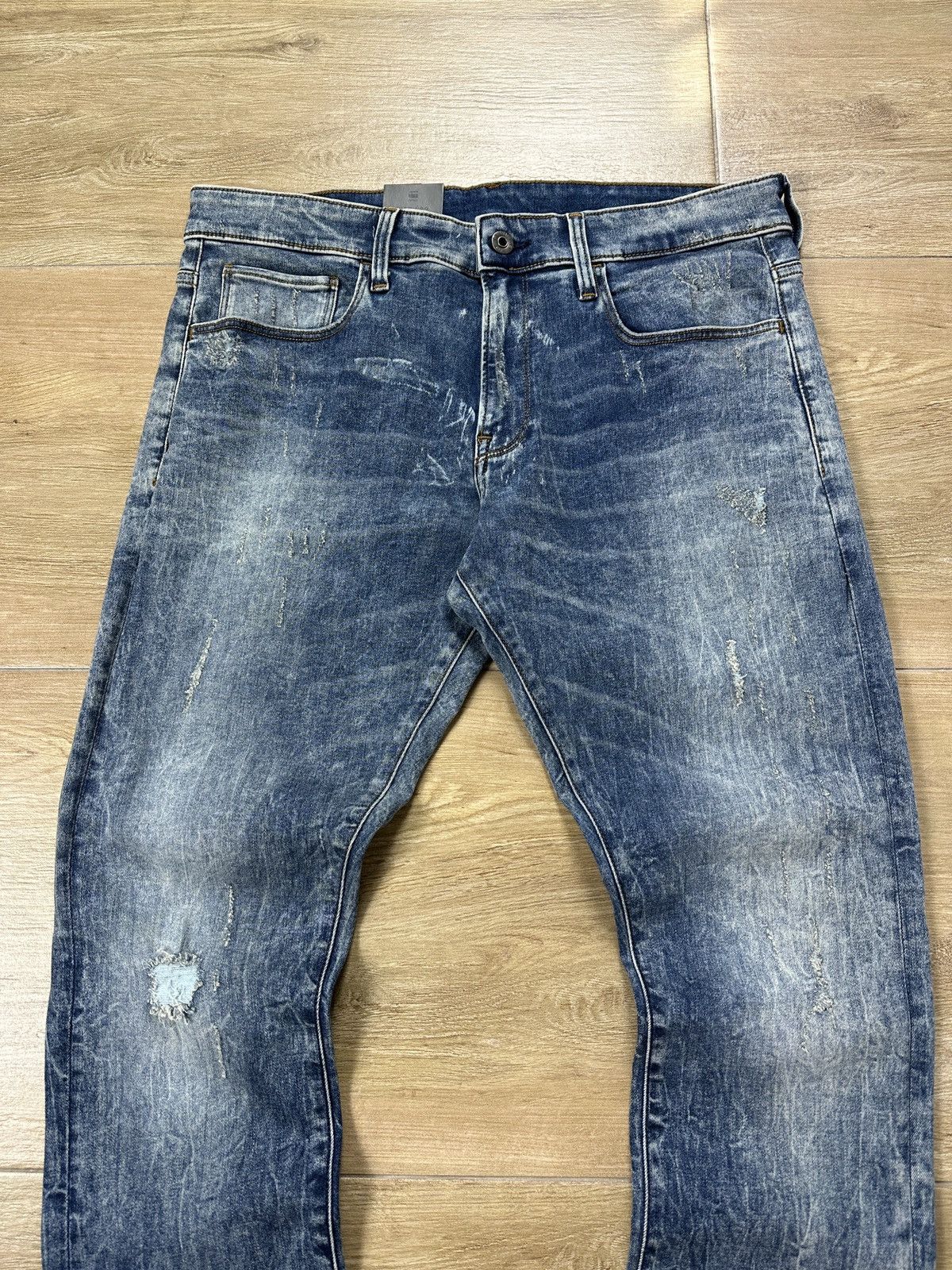 G-Star NEW!!! G-Star Raw 3301 Deconstructed Skinny Denim Jeans Size US 35 - 2 Thumbnail