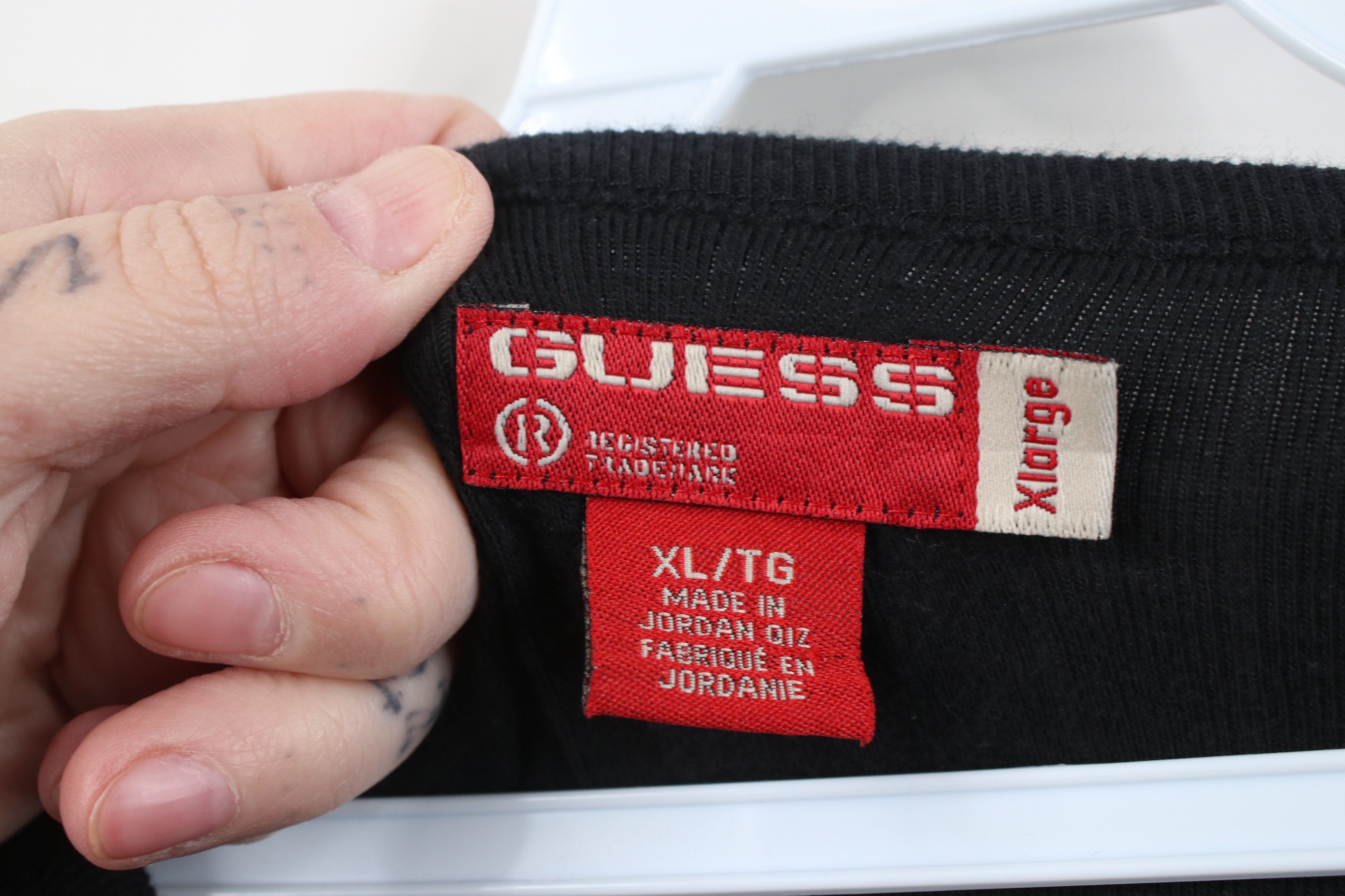 Guess Vintage 90s Y2K Guess Ribbed Knit Long Sleeve T-Shirt Size US XL / EU 56 / 4 - 6 Thumbnail