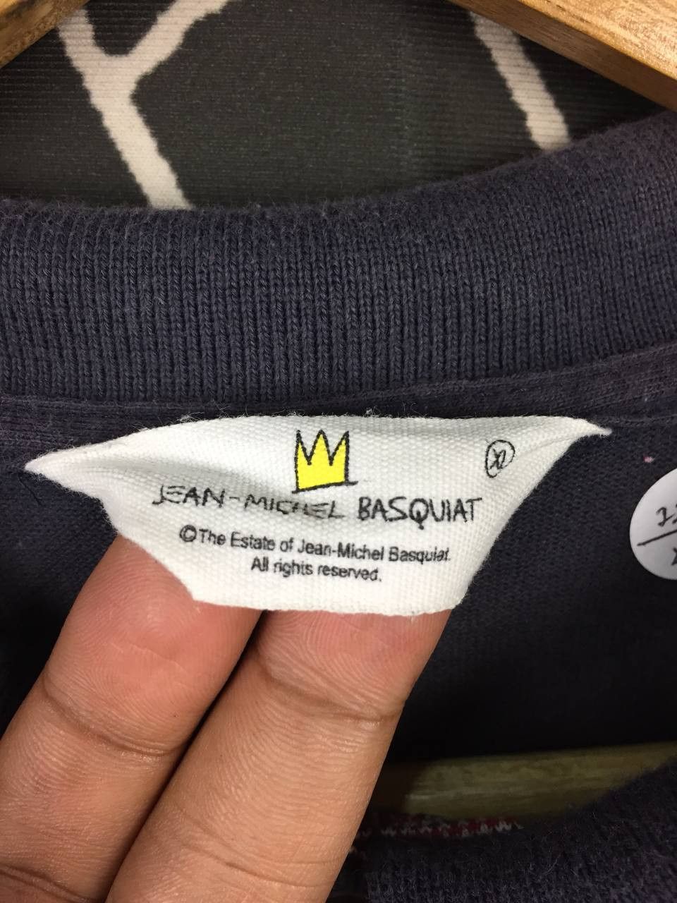 Jean-Michel Basquiat Uniqlo x Jean-Michel Basquiat Crown Logo Striped Polo Shirt Size US XL / EU 56 / 4 - 10 Thumbnail