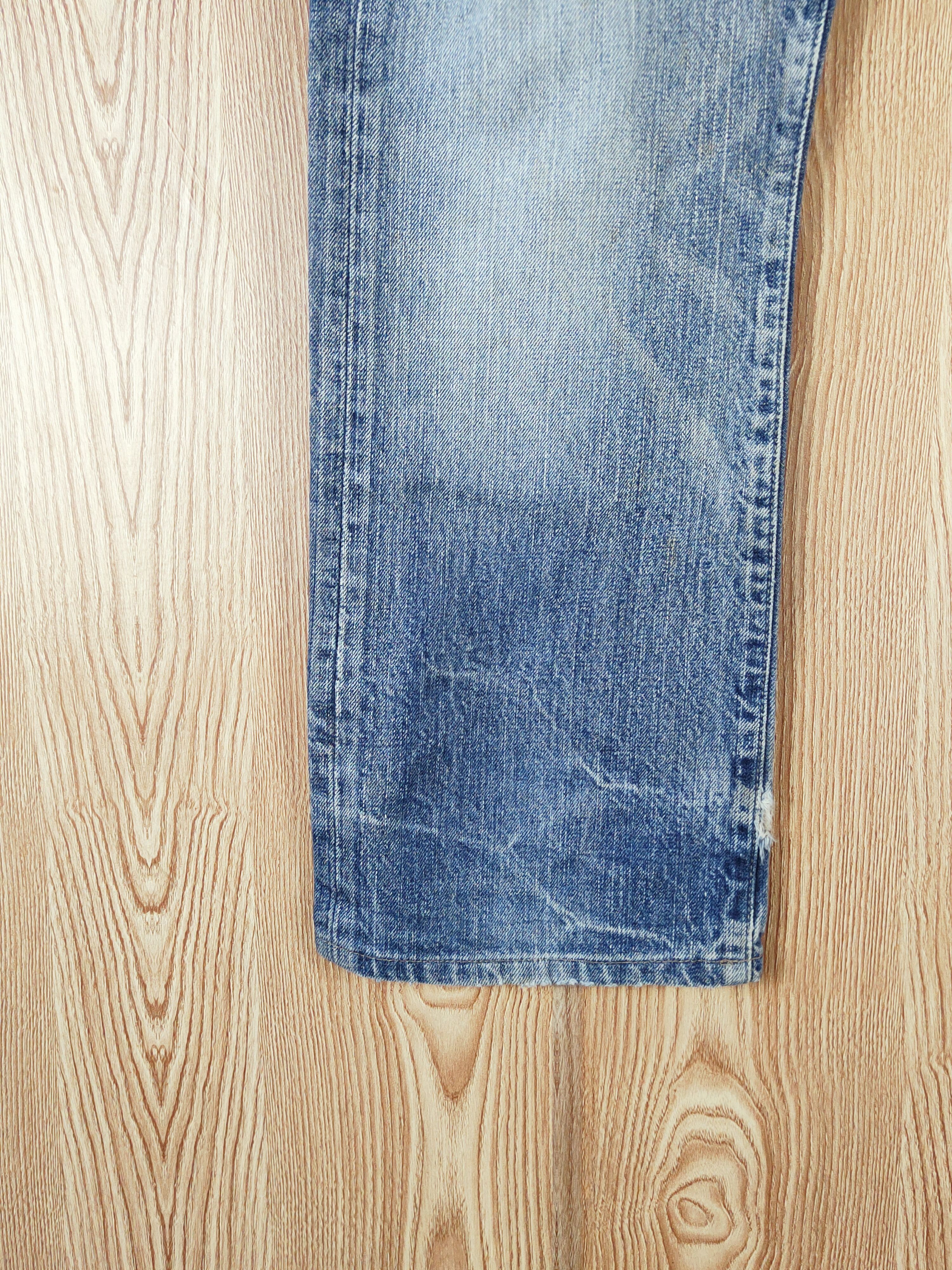Japanese Brand Denim Craft Blue Distressed Ripped Jeans #W218 Size US 34 / EU 50 - 4 Thumbnail