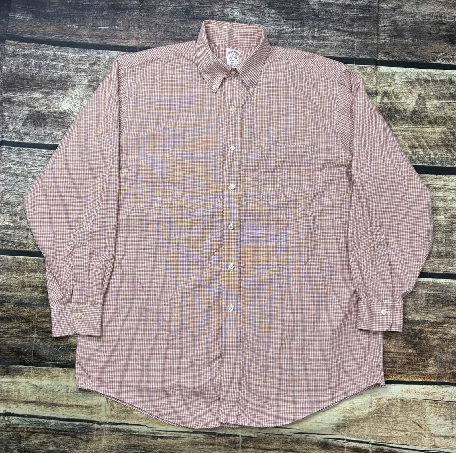 Brooks Brothers Brooks Brothers Shirt Mens 16.5 33 2XL Original Polo Madison Size US XXL / EU 58 / 5 - 1 Thumbnail