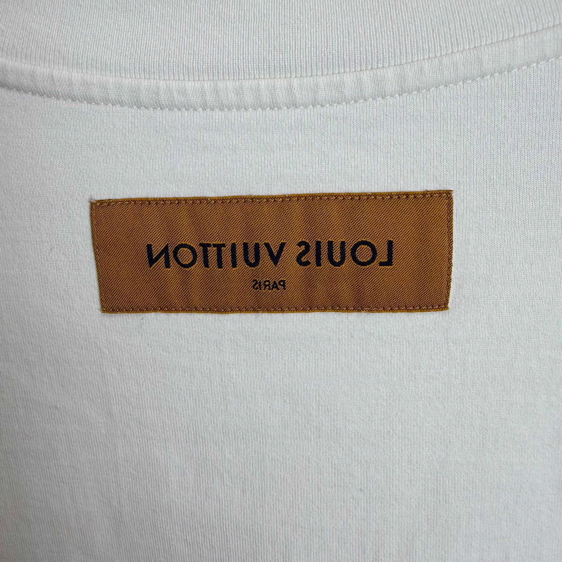 Louis Vuitton LOUIS VUITTON SS22 Logo Graffiti Short Tee Men's White Size US XXL / EU 58 / 5 - 9 Thumbnail