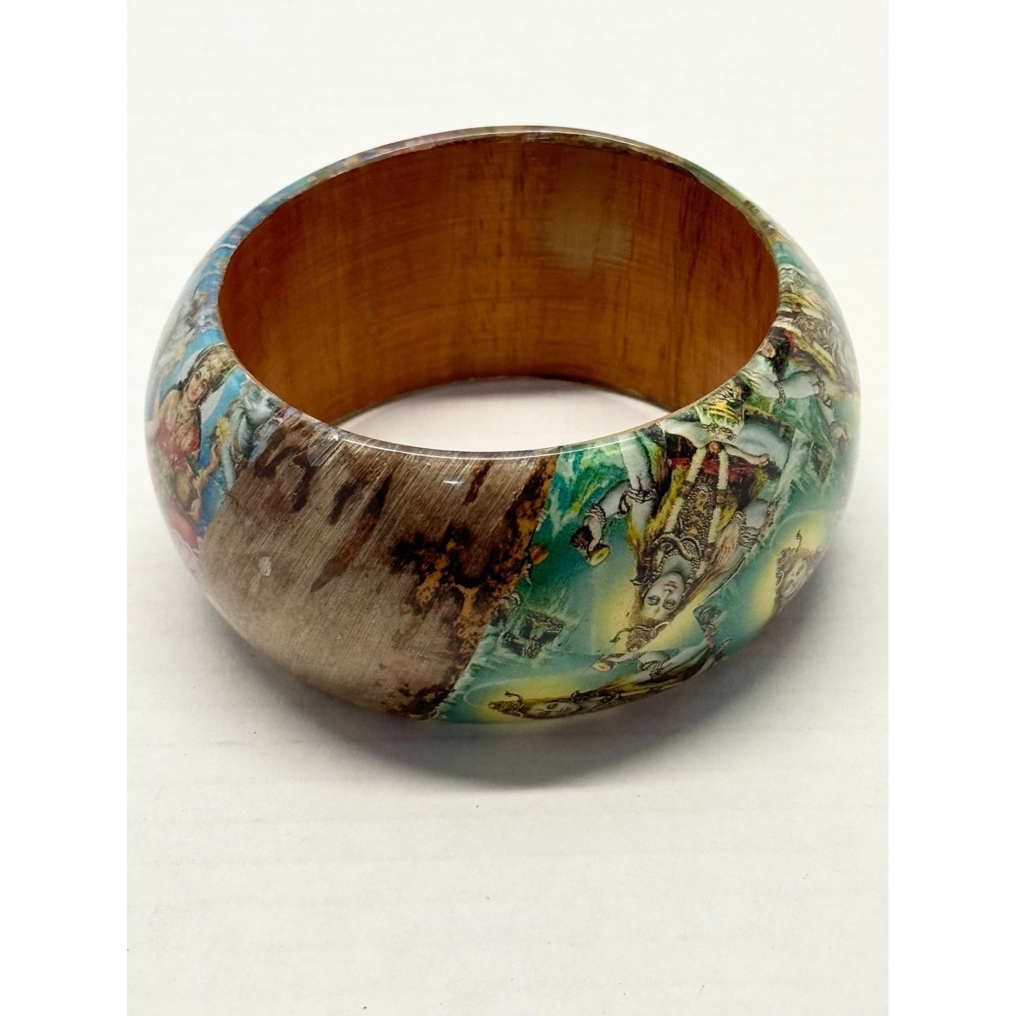 Vintage Vintage banana wood bangle bracelet Size ONE SIZE - 3 Thumbnail
