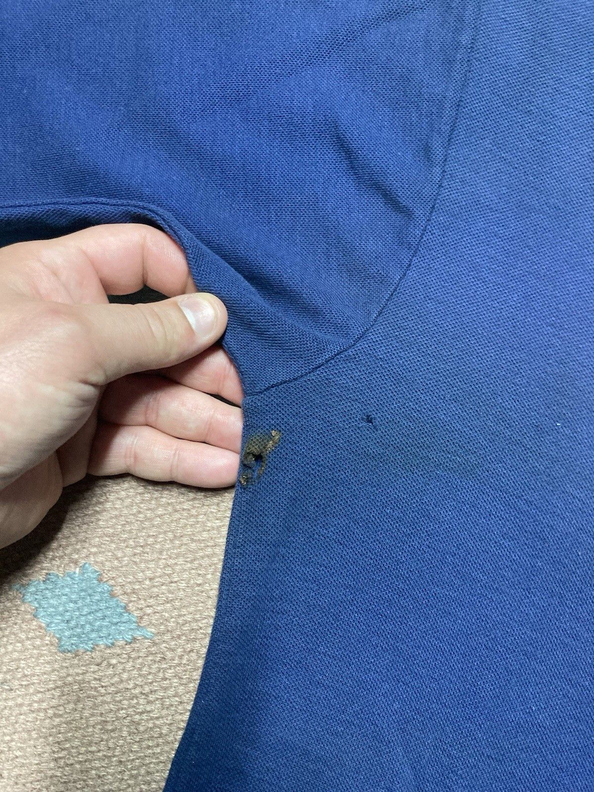 Vintage 70s polo shirt boating chris craft jacquard knit blue small Size US S / EU 44-46 / 1 - 3 Thumbnail