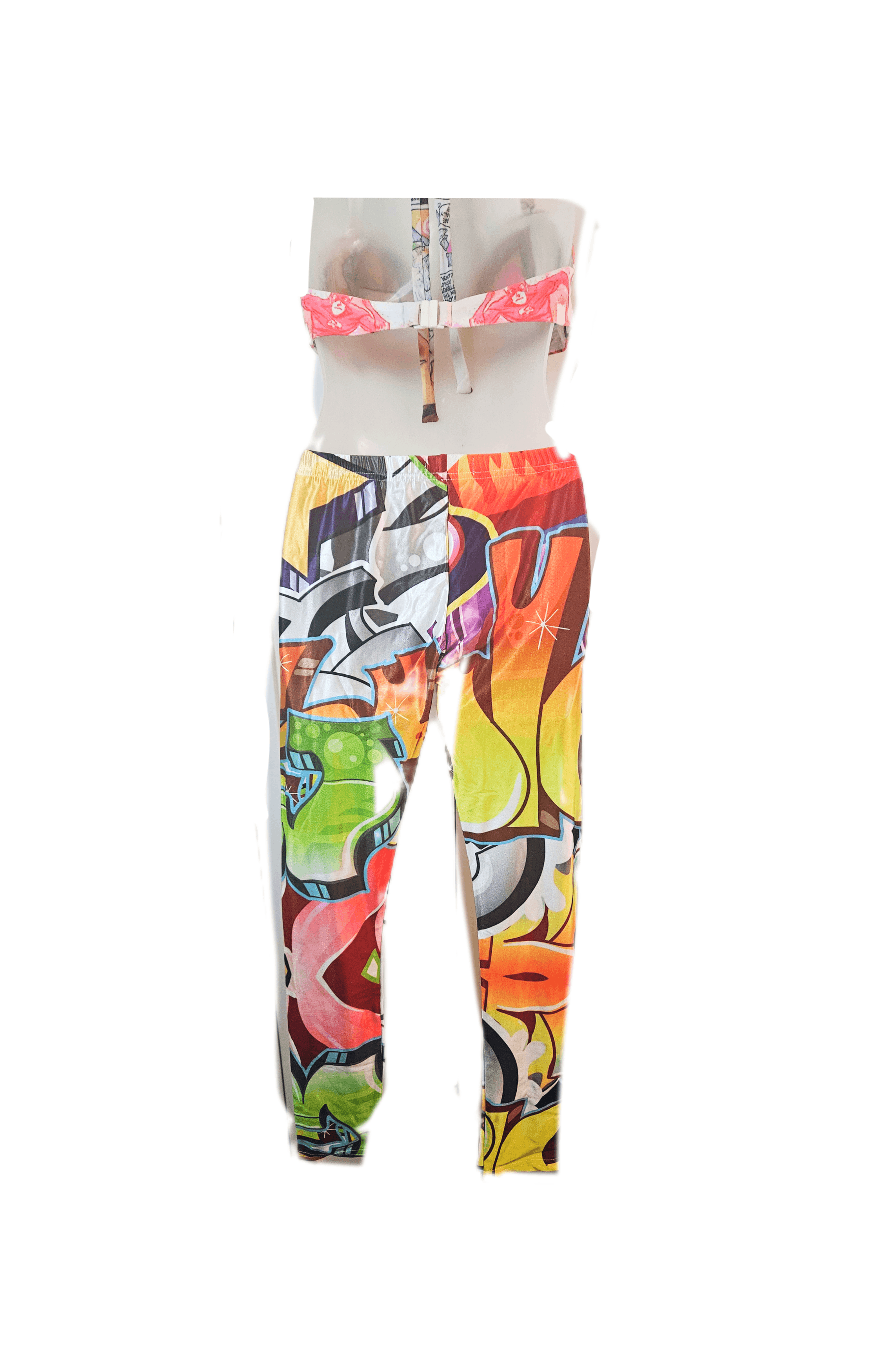 Other VINTAGE ROMWE GRAFITTI LEGGINGS Size 28" / US 6 / IT 42 - 8 Thumbnail