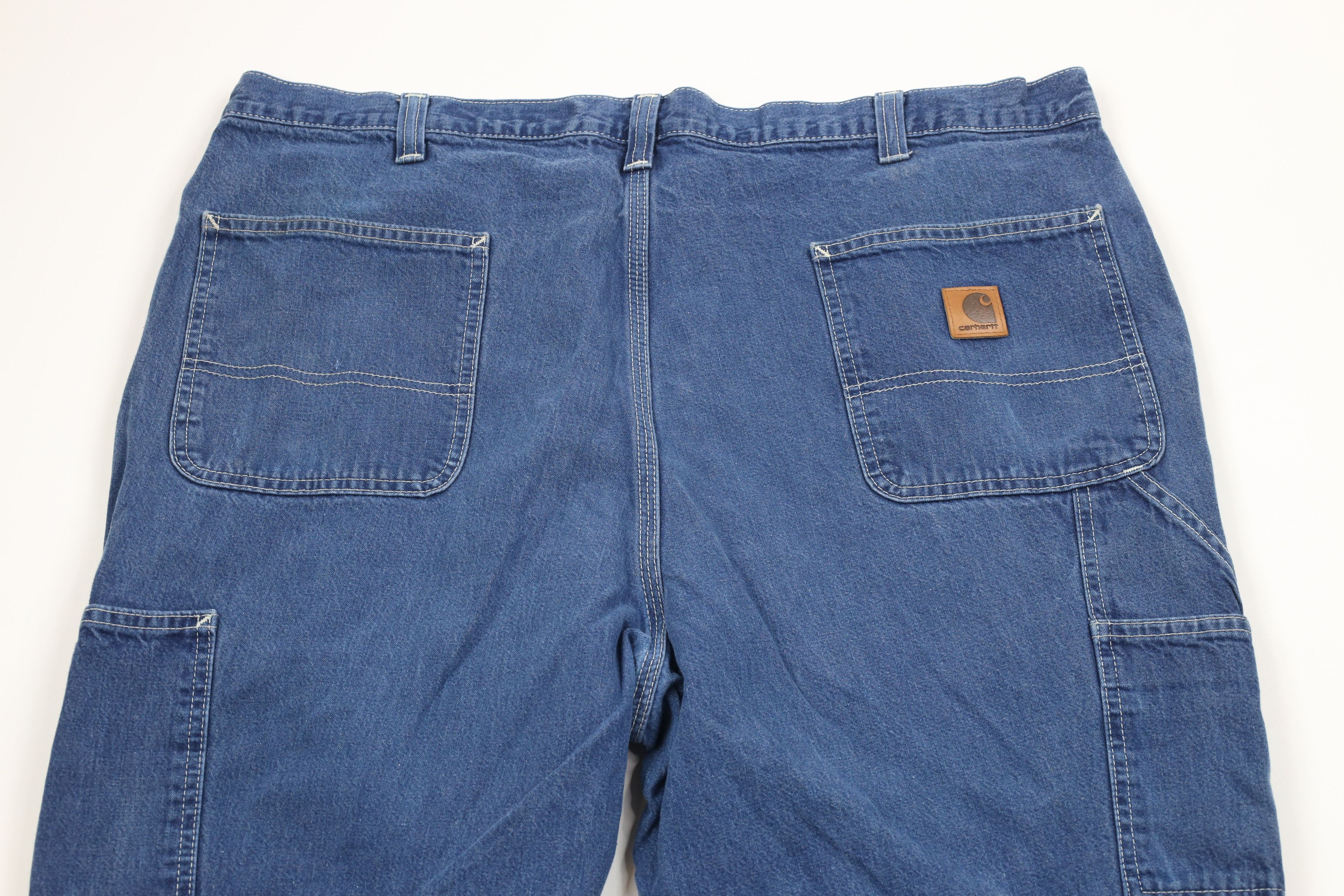 Carhartt × Vintage Vintage Carhartt Spell Out Wide Leg Carpenter Dungaree Jeans Size US 40 / EU 56 - 11 Thumbnail