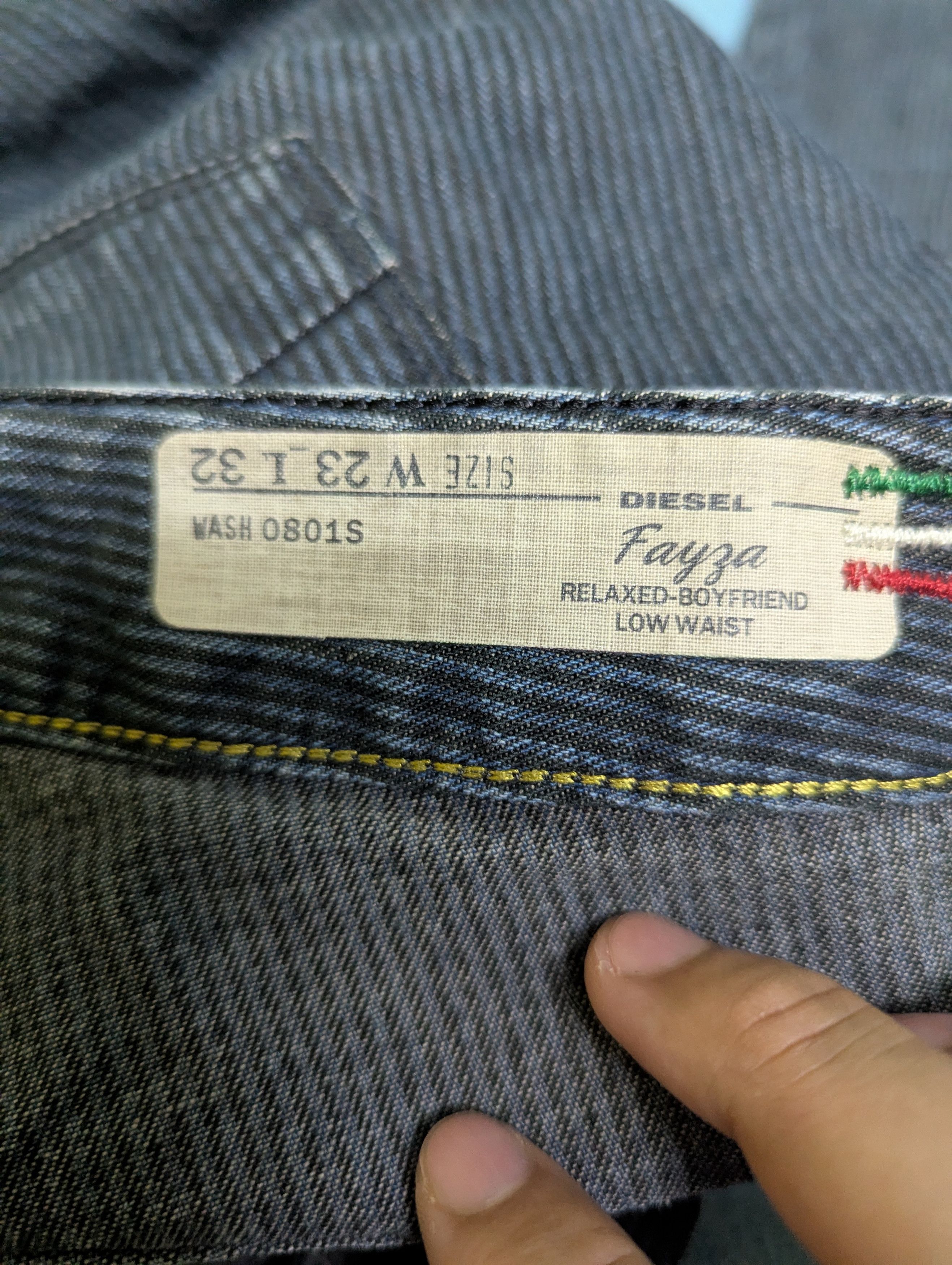 Diesel Diesel Fayza Stripe Denim Jeans Italy Size US 27 - 12 Thumbnail