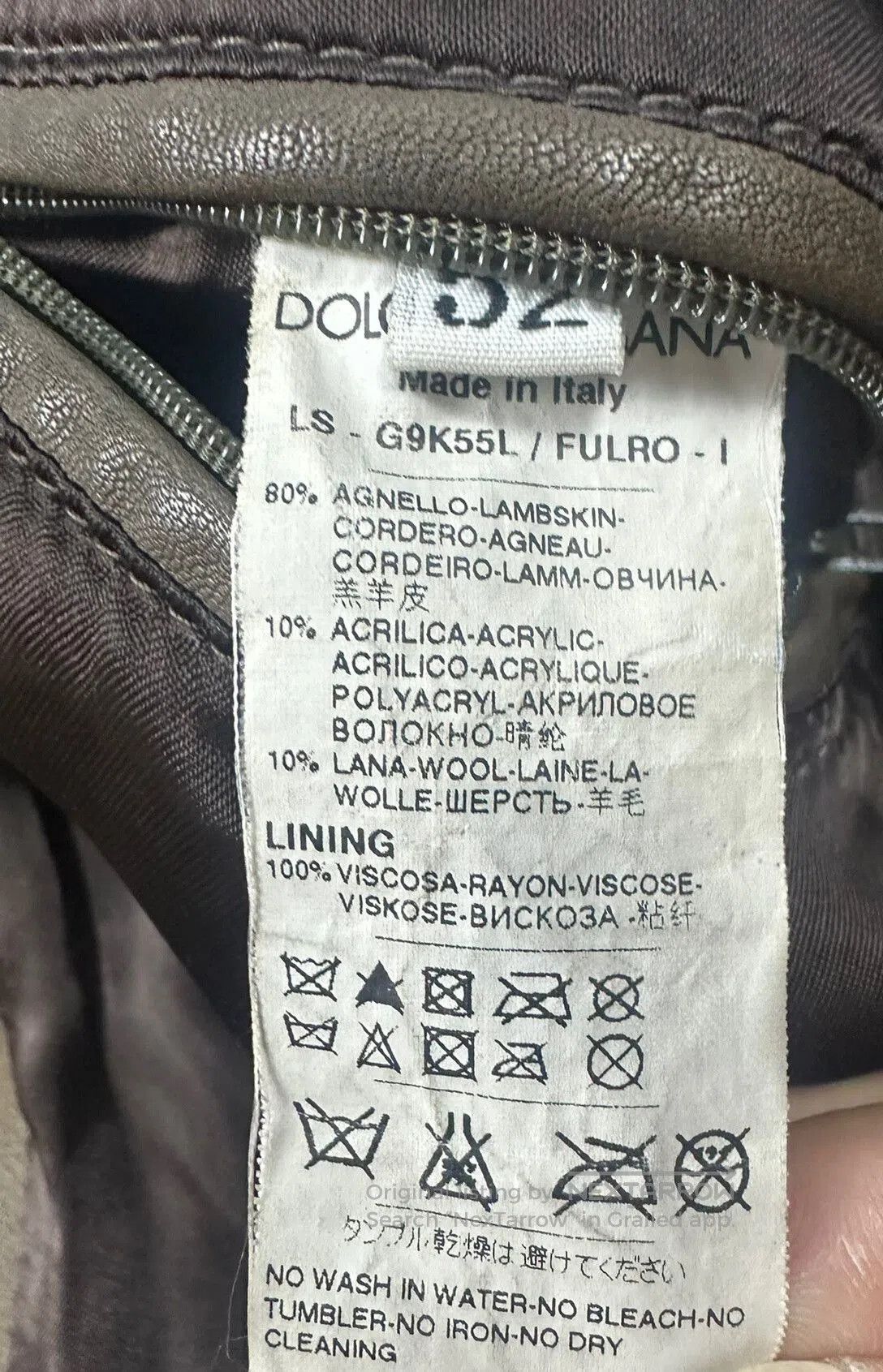 Other Italian Luxury DG Men's Leather Jacket. Size US L / EU 52-54 / 3 - 5 Thumbnail