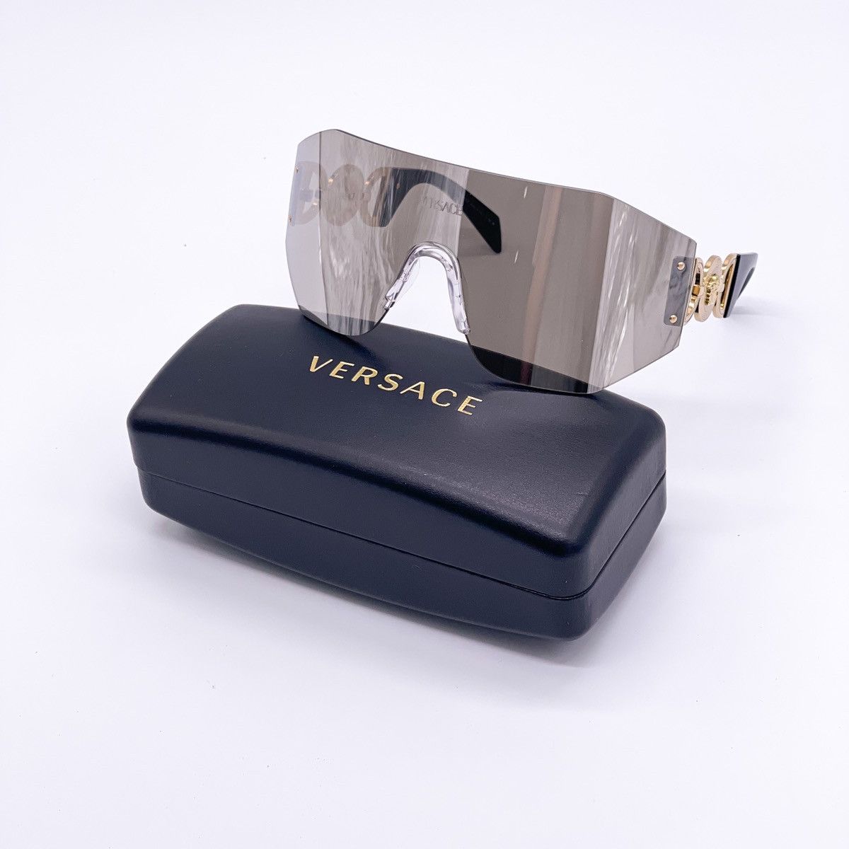 image of New Versace Ve2258 1002/6G Unisex Sunglasses Mod 2258 10026G in Grey, Women's