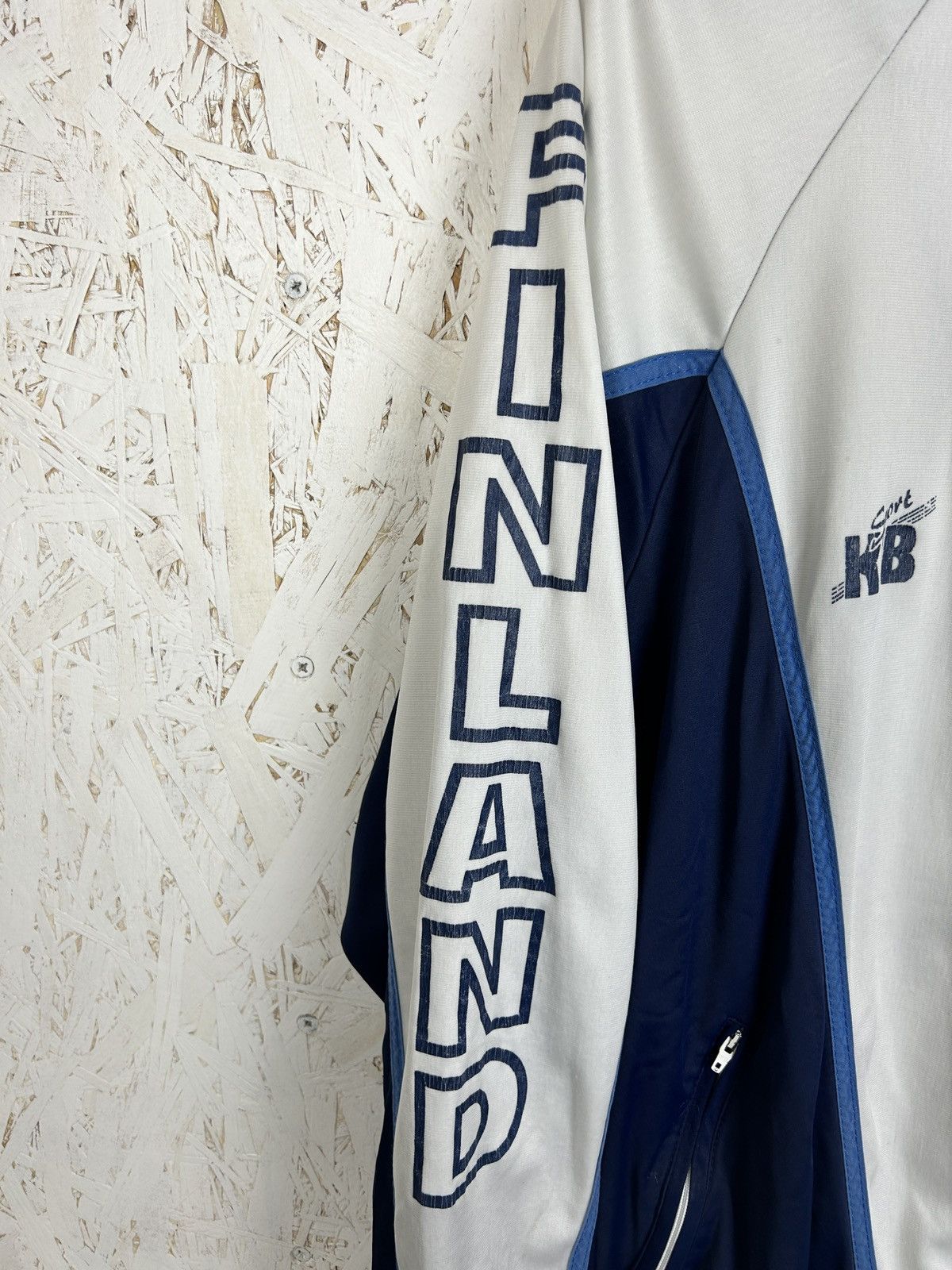 Vintage 90s Vintage KSB Finland Suomi Hockey Sportswear Jacket White Size US L / EU 52-54 / 3 - 2 Thumbnail