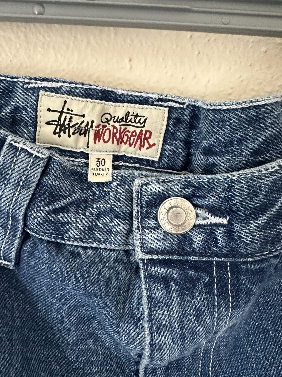 Stussy STUSSY DOUBLE KNEE WORK PANT BLUE Size US 30 / EU 46 - 4 Thumbnail