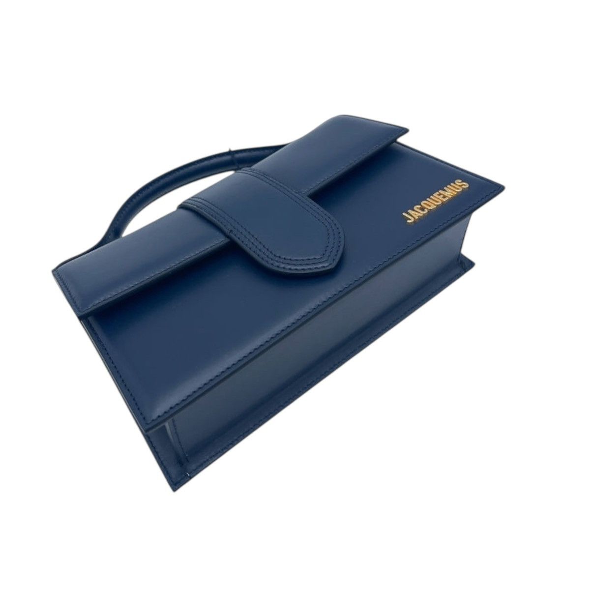 Jacquemus Jacquemus Le Grand Bambino bag in Dark Navy leather Size ONE SIZE - 4 Thumbnail