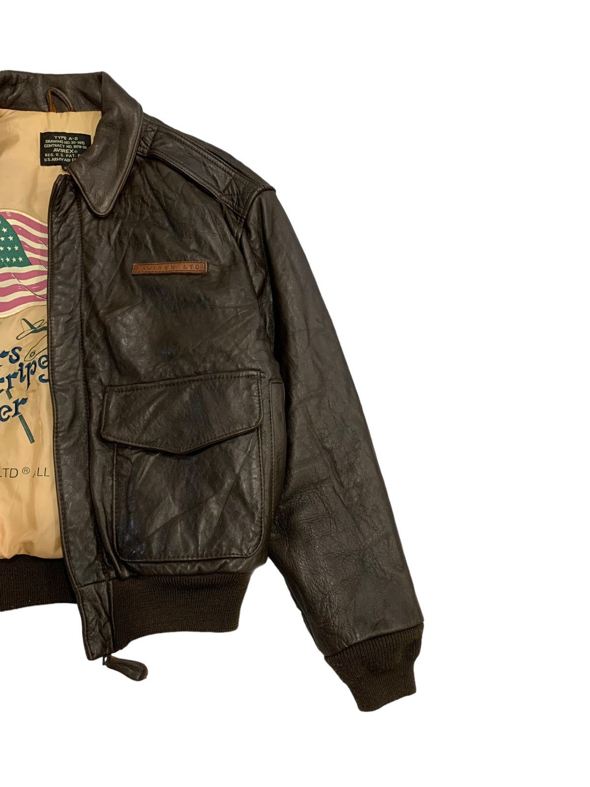 Avirex 🔥AVIREX A-2 FLYERS LEATHER JACKETS Size US XS / EU 42 / 0 - 3 Thumbnail