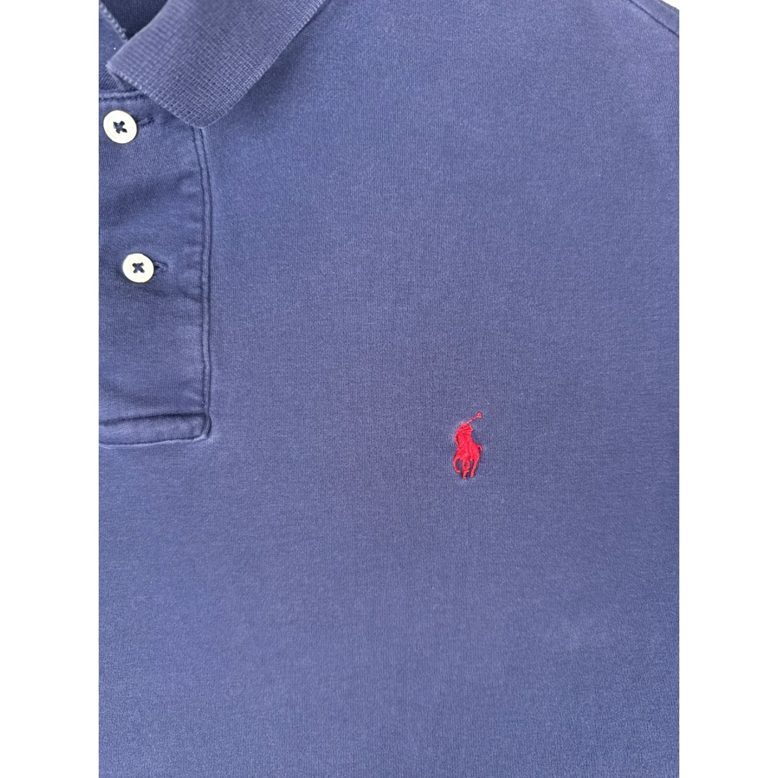 Ralph Lauren VINTAGE Ralph Lauren Shirt Men XL Blue Cotton Crew Pocket Logo T-Shirt Short Sleeve All Seasons Size US XL / EU 56 / 4 - 6 Thumbnail