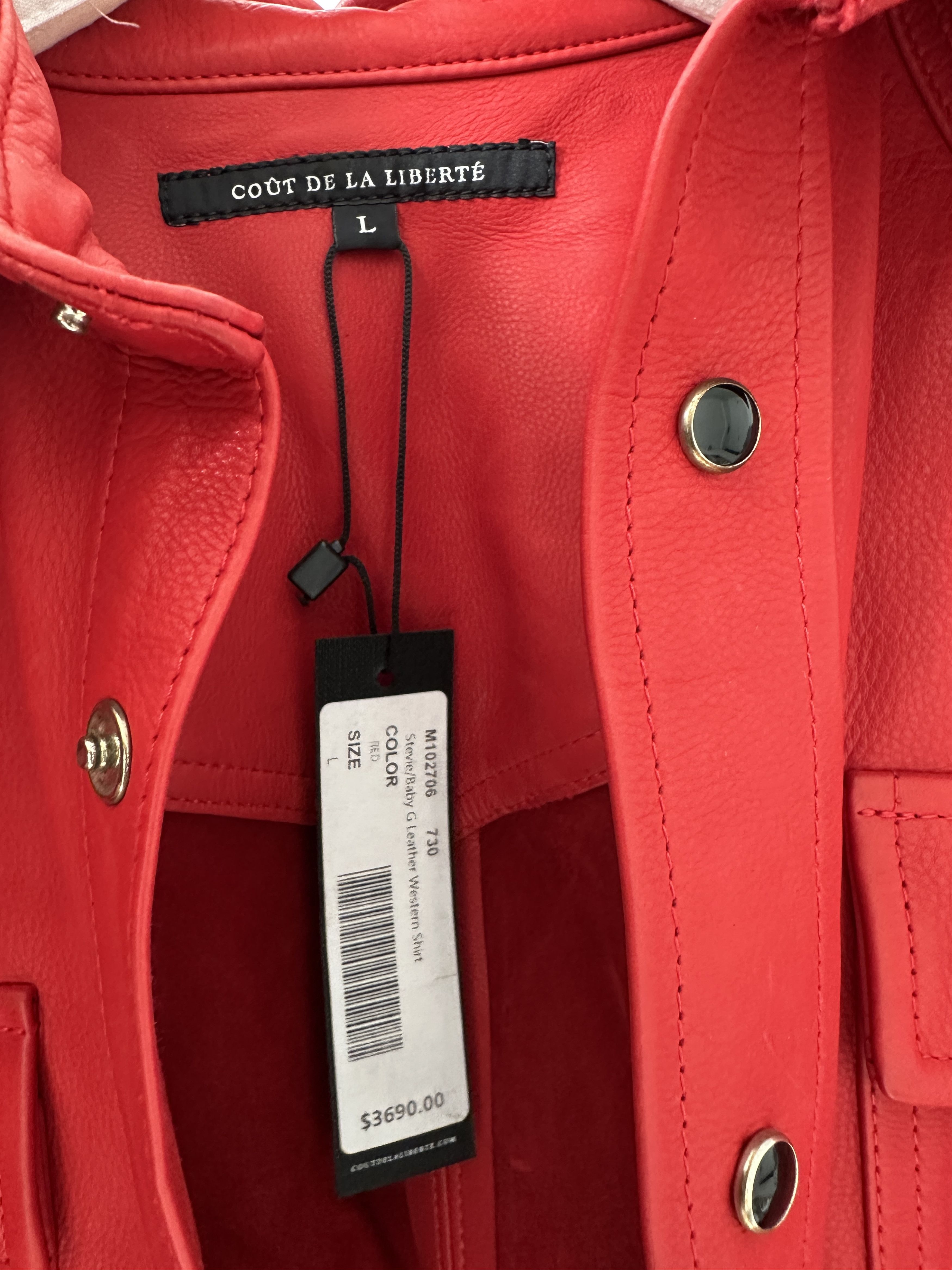 Cout de la Liberte $3690 Cout De La Liberte Calfskin Leather Western Jacket Size US L / EU 52-54 / 3 - 3 Thumbnail