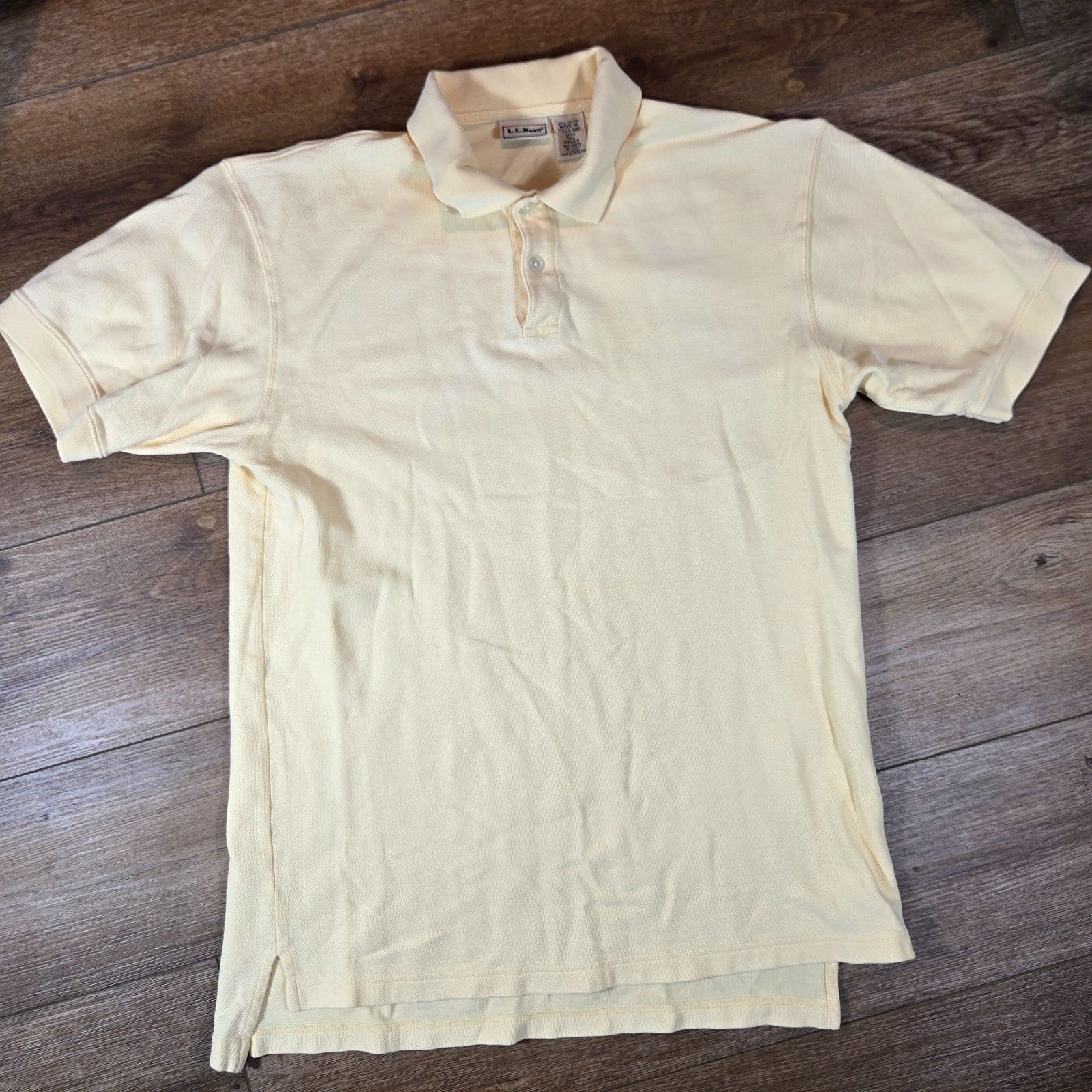 L.L. Bean LL Bean Yellow Polo Shirt Medium Tall Knit Short Sleeve Size US M / EU 48-50 / 2 - 1 Thumbnail