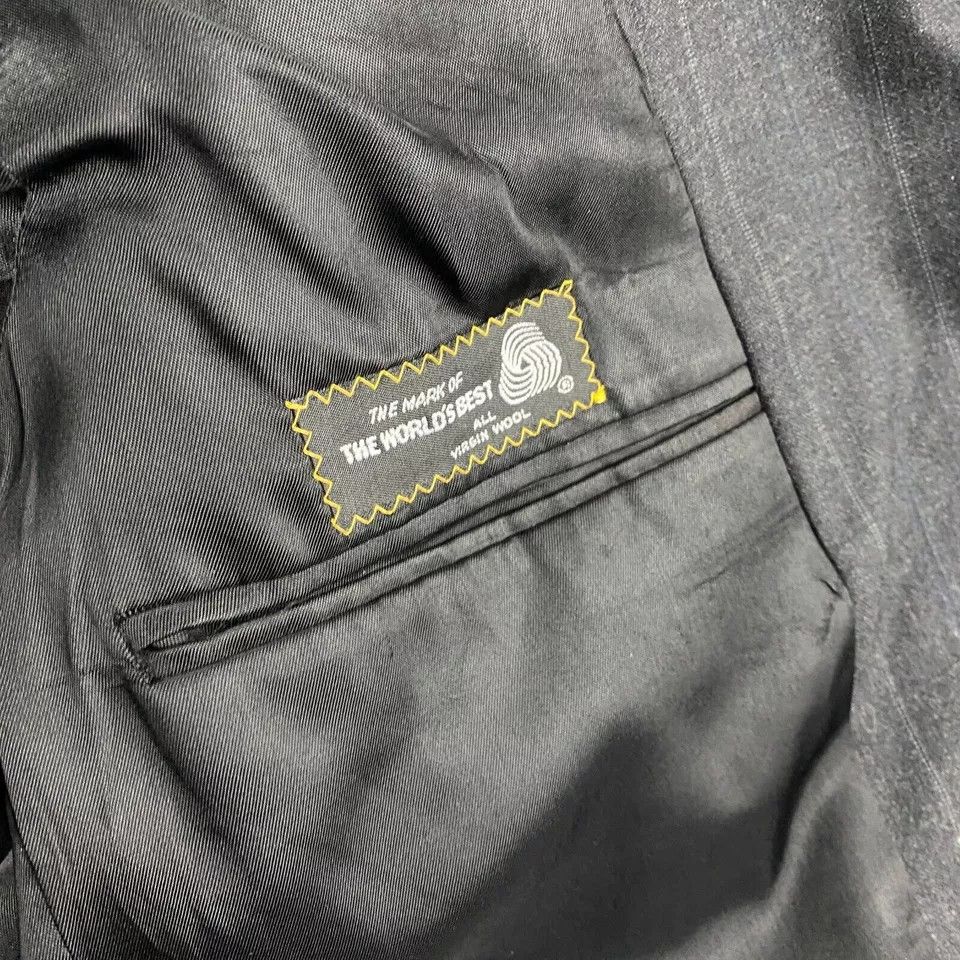 Ralph Lauren Polo University Club wool tailored jacket, made in the USA, size M. wool gray type Vintage Second Hand