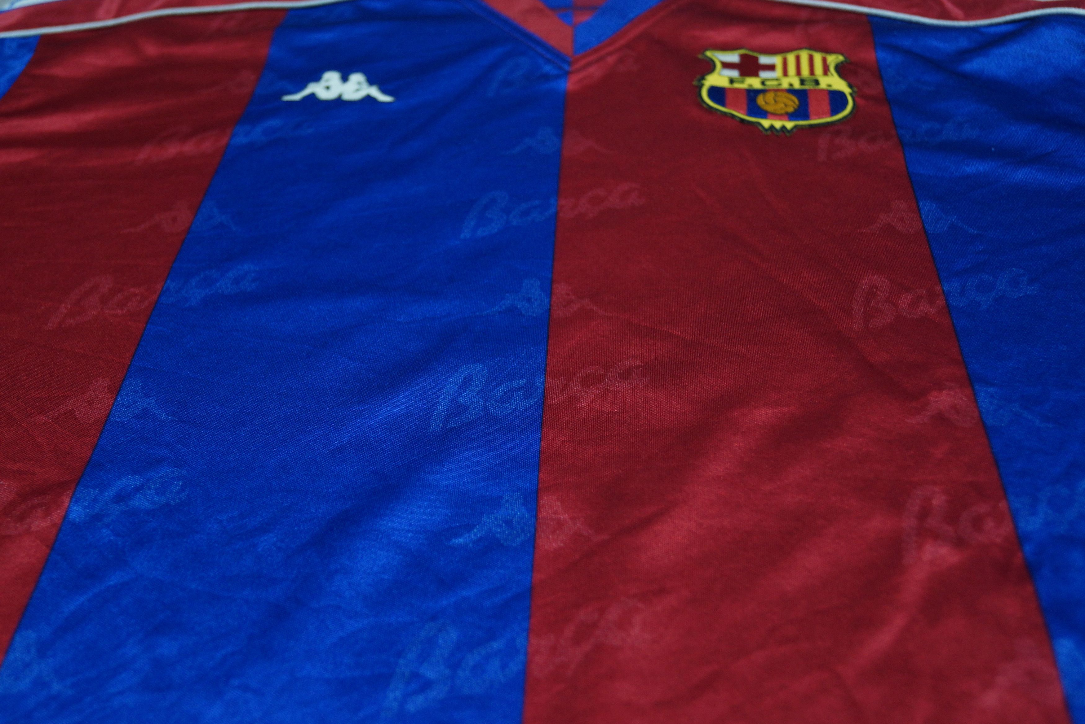 Kappa × Vintage 1995/97 Barcelona Vintage Kappa Home Football Shirt Jersey Size US XL / EU 56 / 4 - 3 Thumbnail