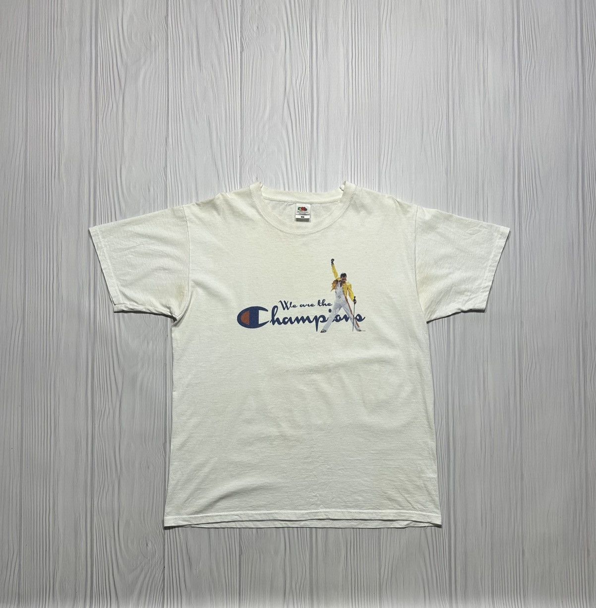 Band Tees Vintage Freddie Mercury We Are The Champions T-Shirt Size L Size US L / EU 52-54 / 3 - 1 Thumbnail