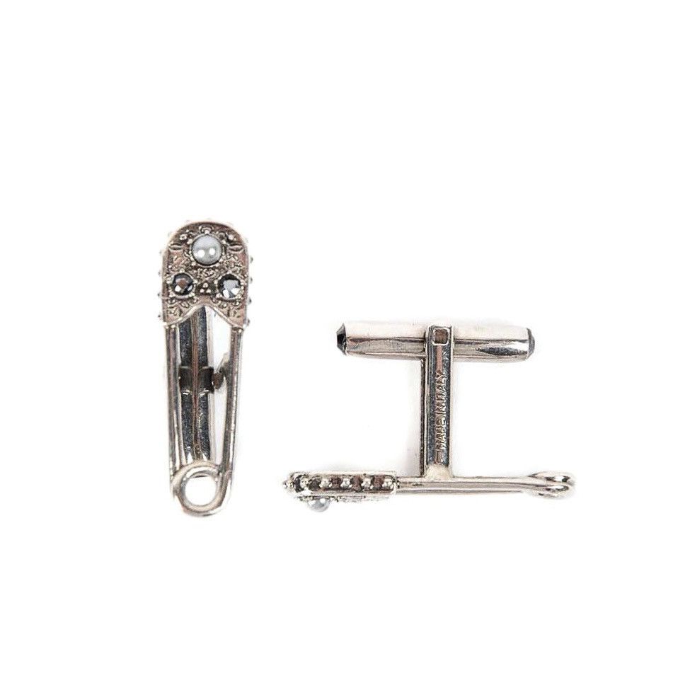 Alexander McQueen 100% Silver SAFETY PIN CUFFLINKS-Alexander Mcqueen Size ONE SIZE - 17 Thumbnail