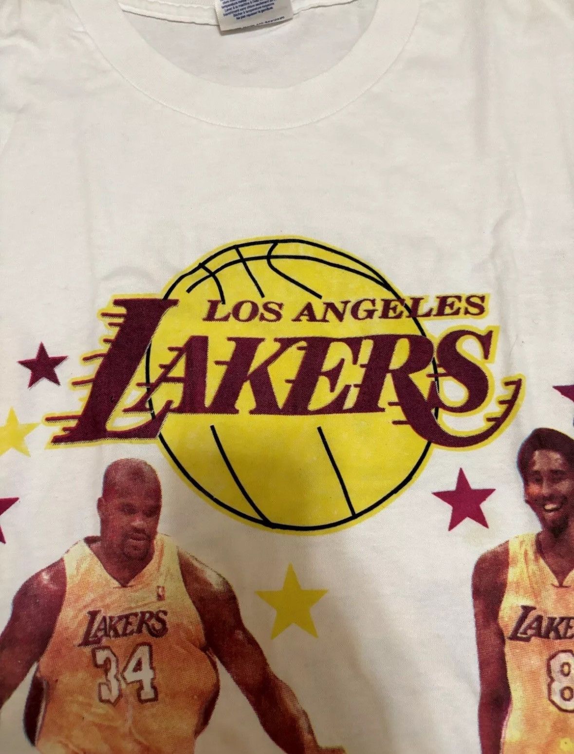 Vintage Rare vintage 2001 Shaq and Kobe Lakers basketball t-shirt Size US L / EU 52-54 / 3 - 8 Thumbnail