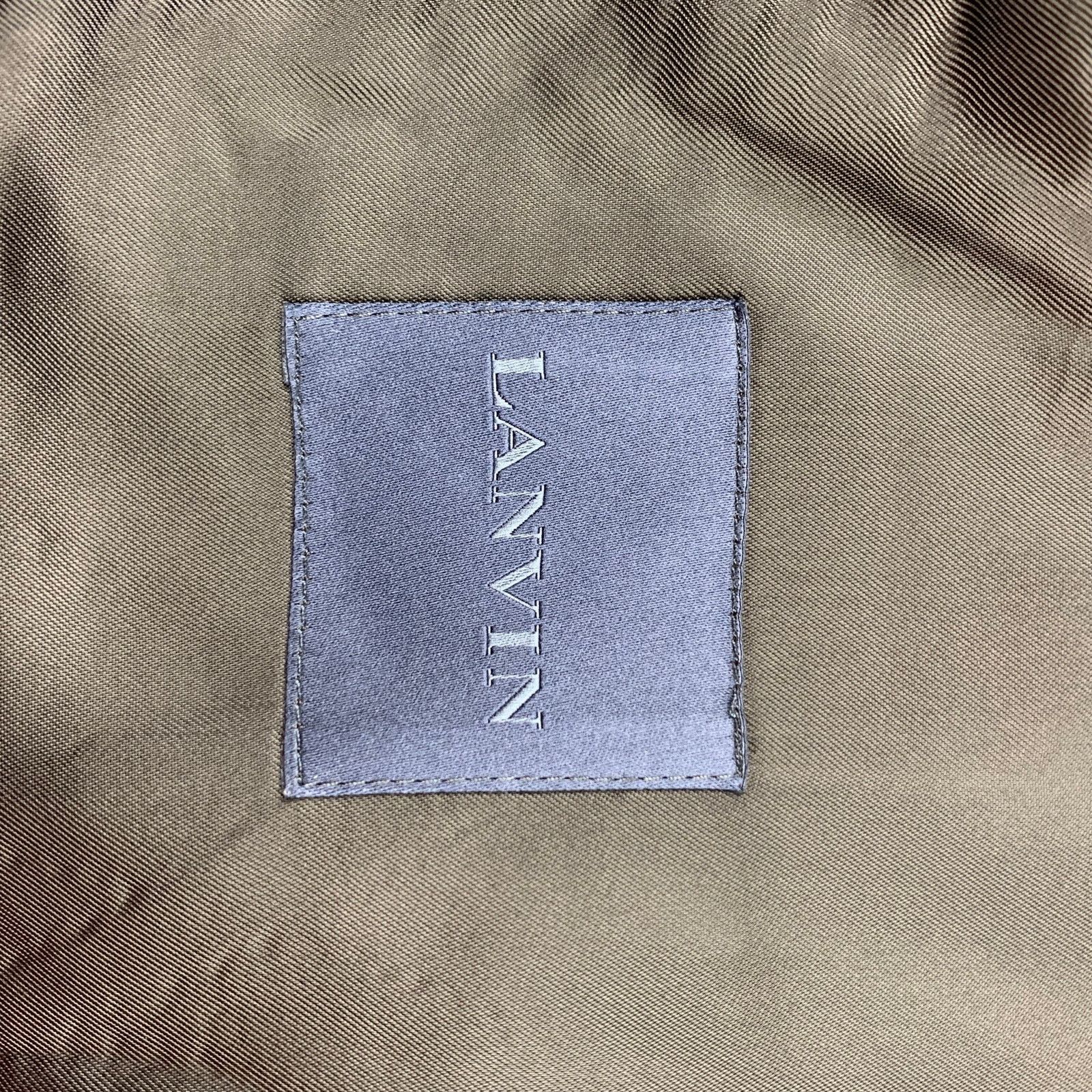 Lanvin Size 40 Black Wool / Lycra Shawl Lapel Tuxedo Sport Coat Size 40R - 8 Thumbnail