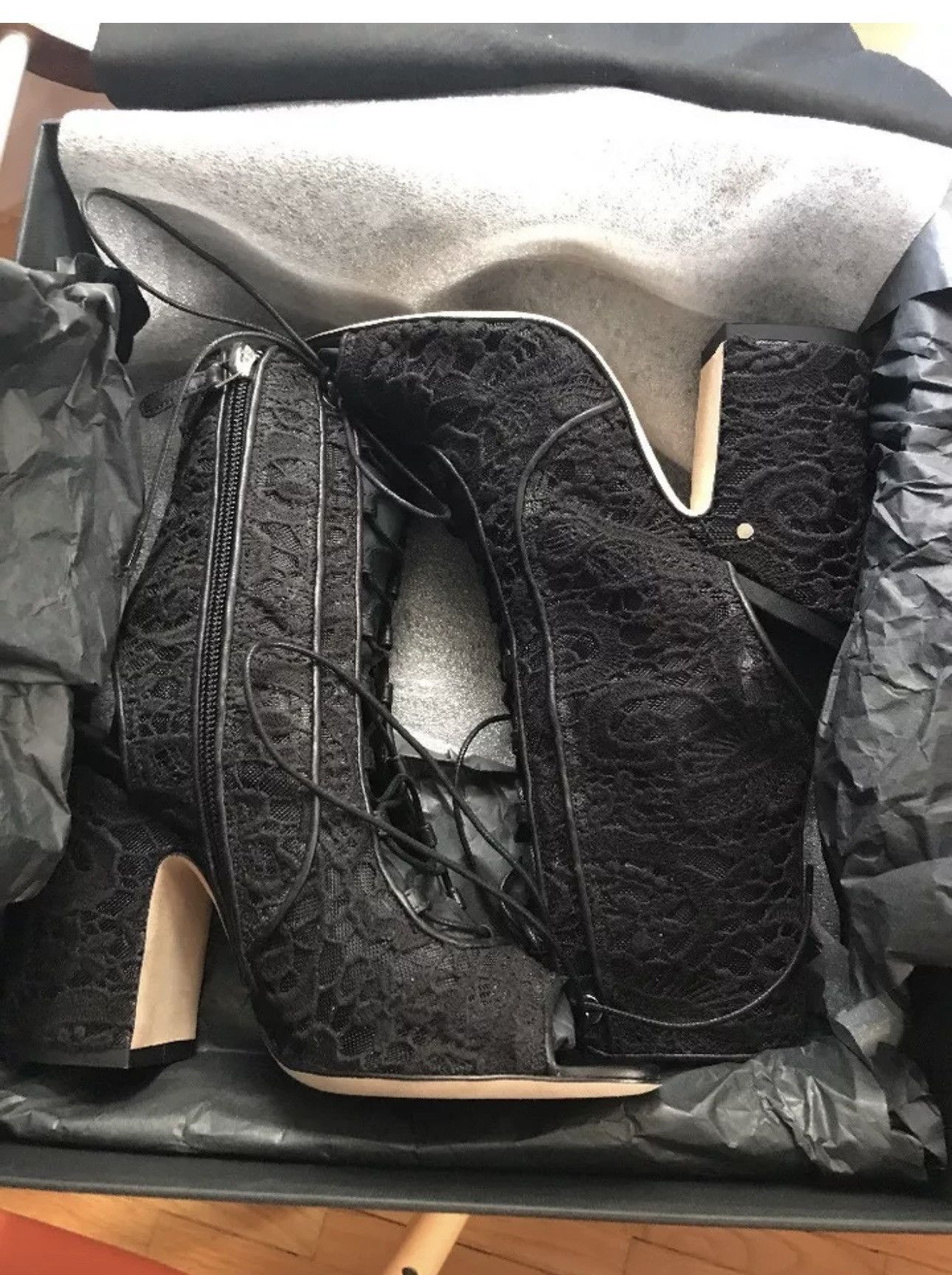 Other Laurence Dacade Paris Black Lace Up Ankle Boots US 6.5-7 Size US 6.5 / IT 36.5 - 1 Thumbnail