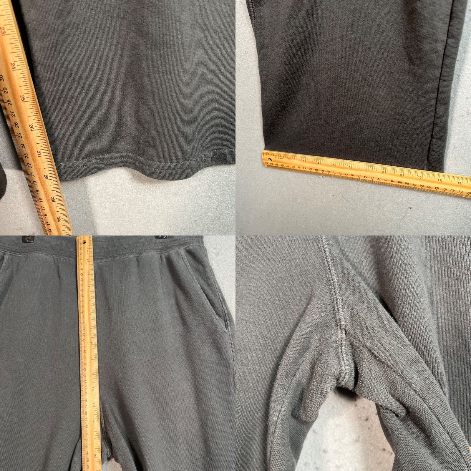 Vintage VINTAGE Unsubscribed Womens Large Gray Wide-Leg Sweatpants Size 36" / US 14 / IT 50 - 8 Thumbnail