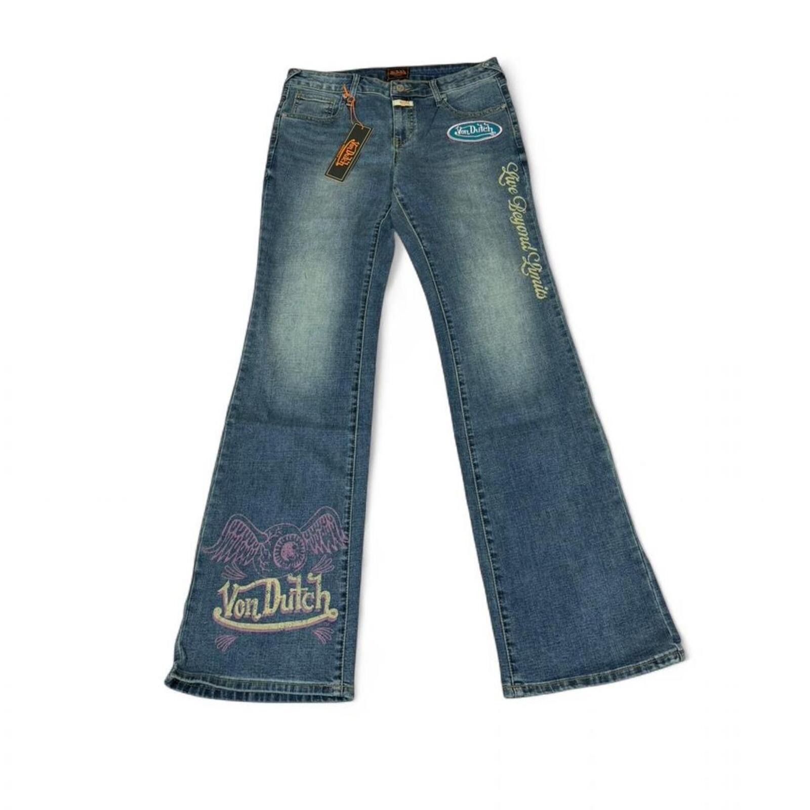 True Religion Von Dutch bootcut y2k style with patch and cool print design Size 30" / US 8 / IT 44 - 1 Thumbnail