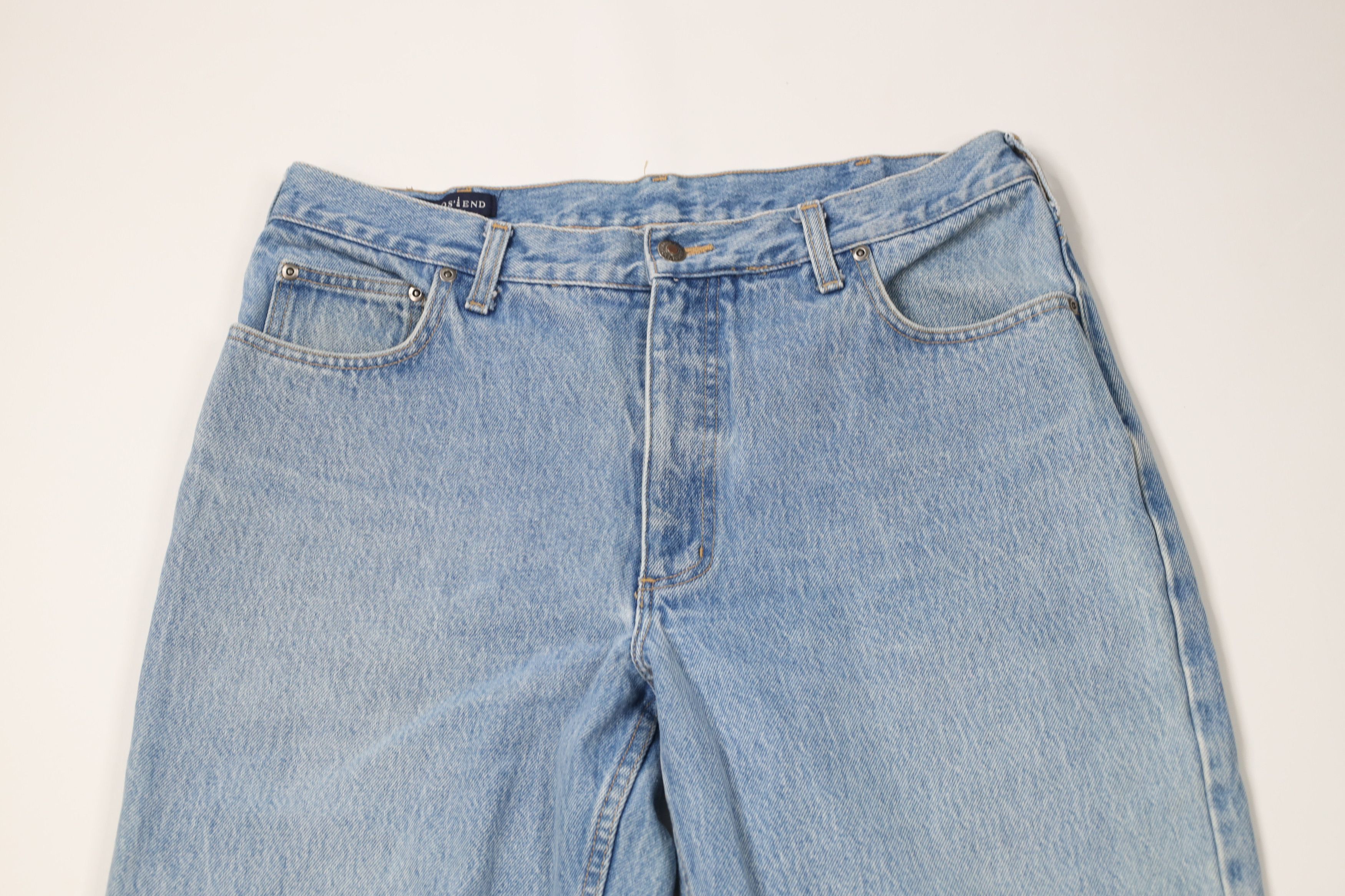 Lands' End × Vintage Vintage 90s Lands End Relaxed Tapered Leg Denim Jeans Blue Size US 36 / EU 52 - 2 Thumbnail