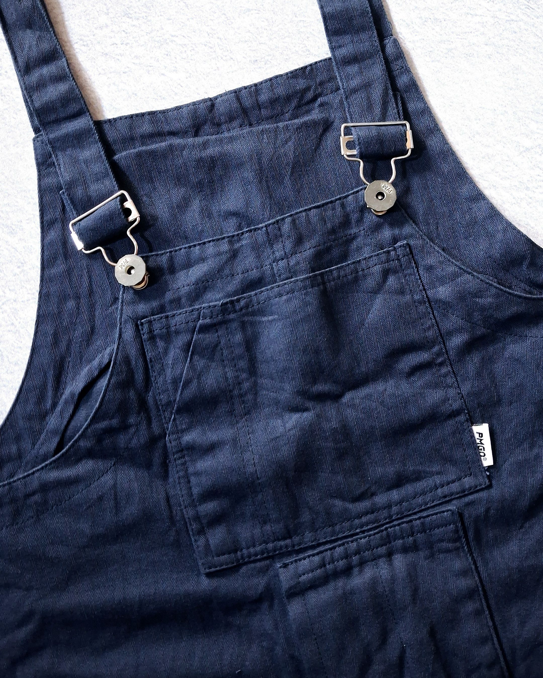 Japanese Brand PMGO HERRINGBONE TWILL HBT NAVY OVERALL Size US 43 - 8 Thumbnail