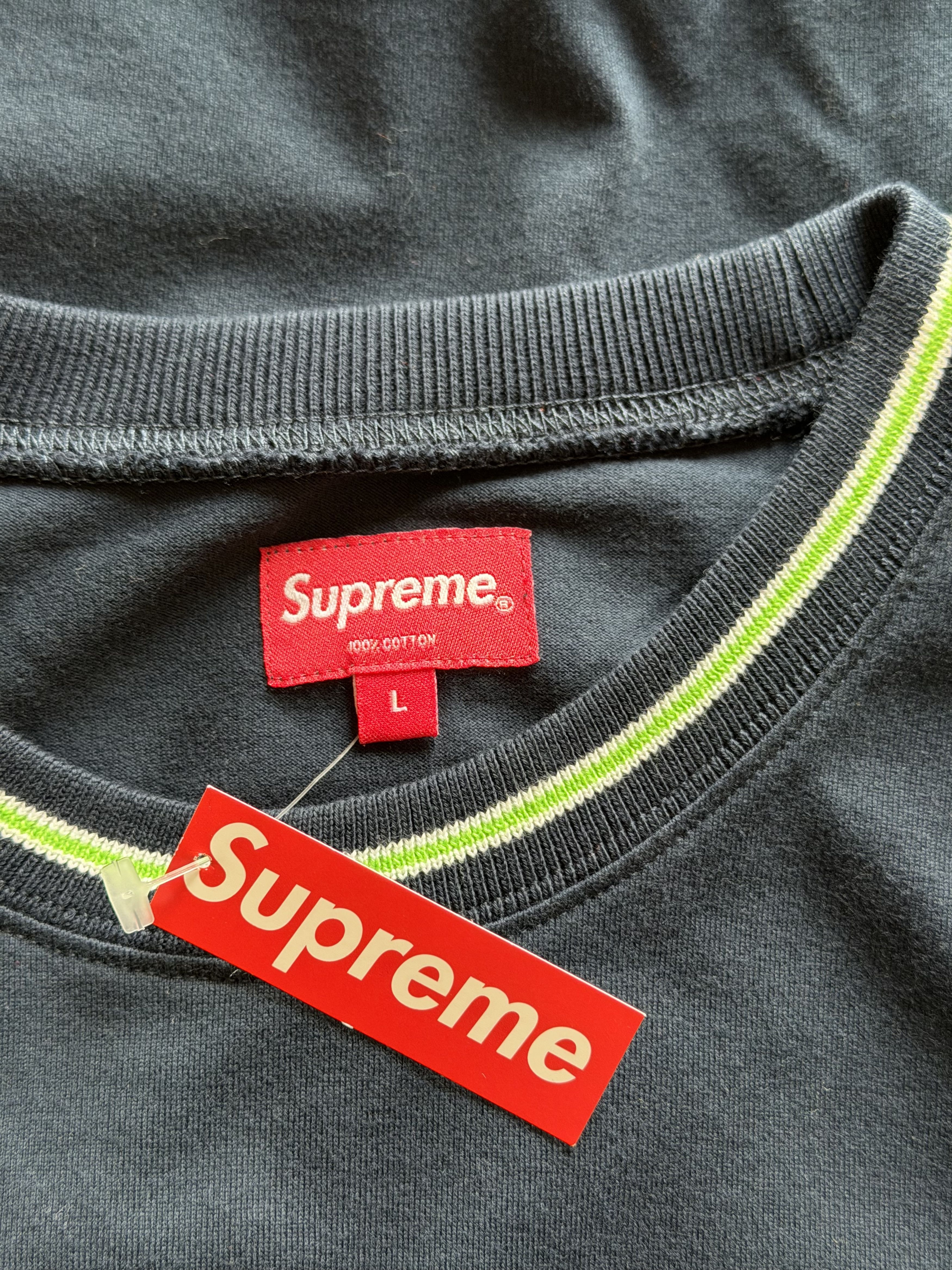 Supreme Supreme SS18 Bevel Long Sleeve Top in Navy Size US L / EU 52-54 / 3 - 6 Thumbnail