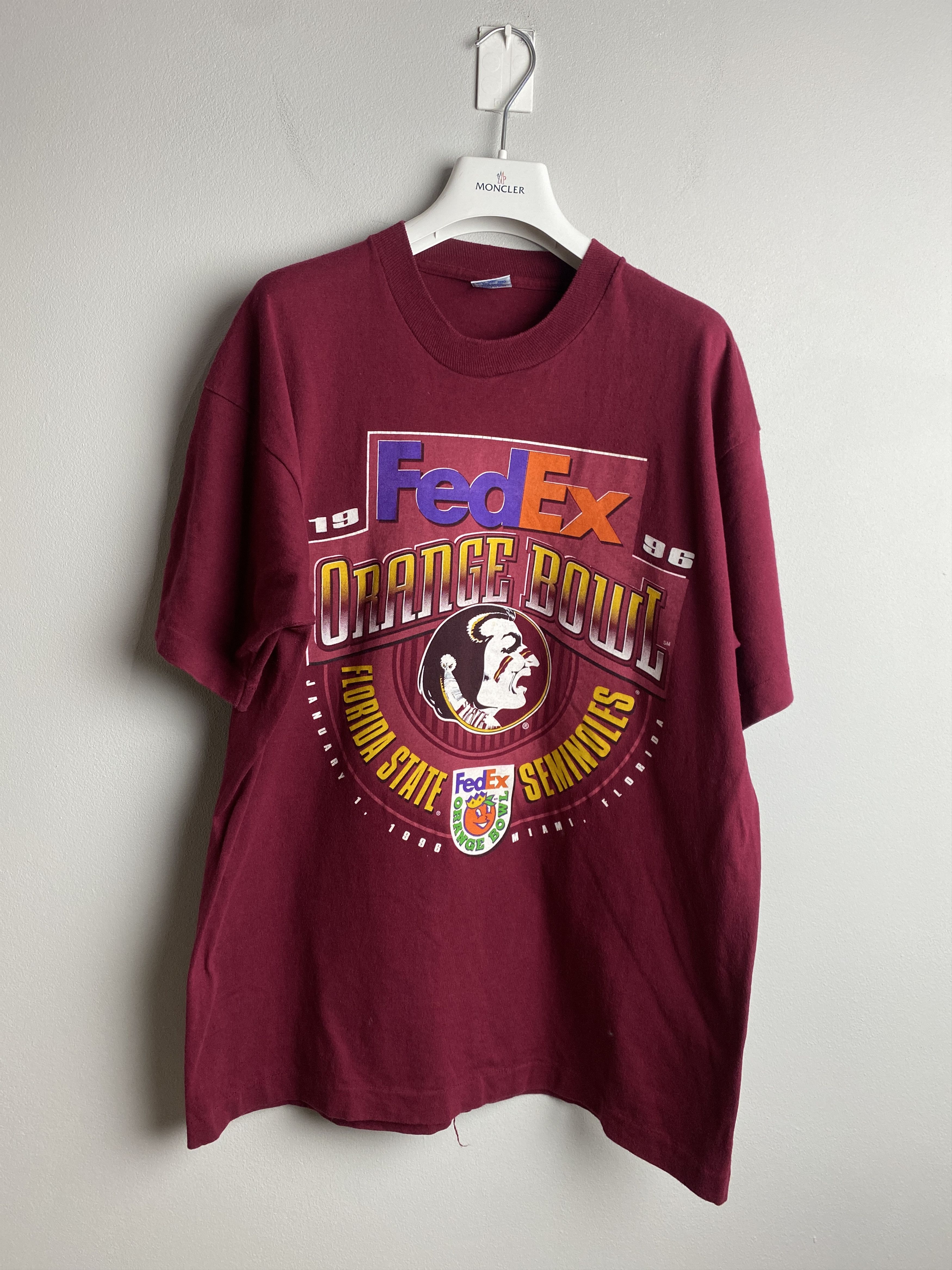 Vintage Vintage FedEx Orange Bowl printed t-shirt tee 1996 Size US L / EU 52-54 / 3 - 1 Thumbnail