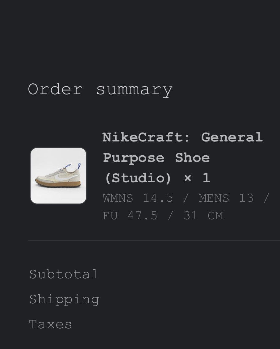 Nike × Tom Sachs Tom Sachs NikeCraft Size US 13 / EU 46 - 1 Thumbnail