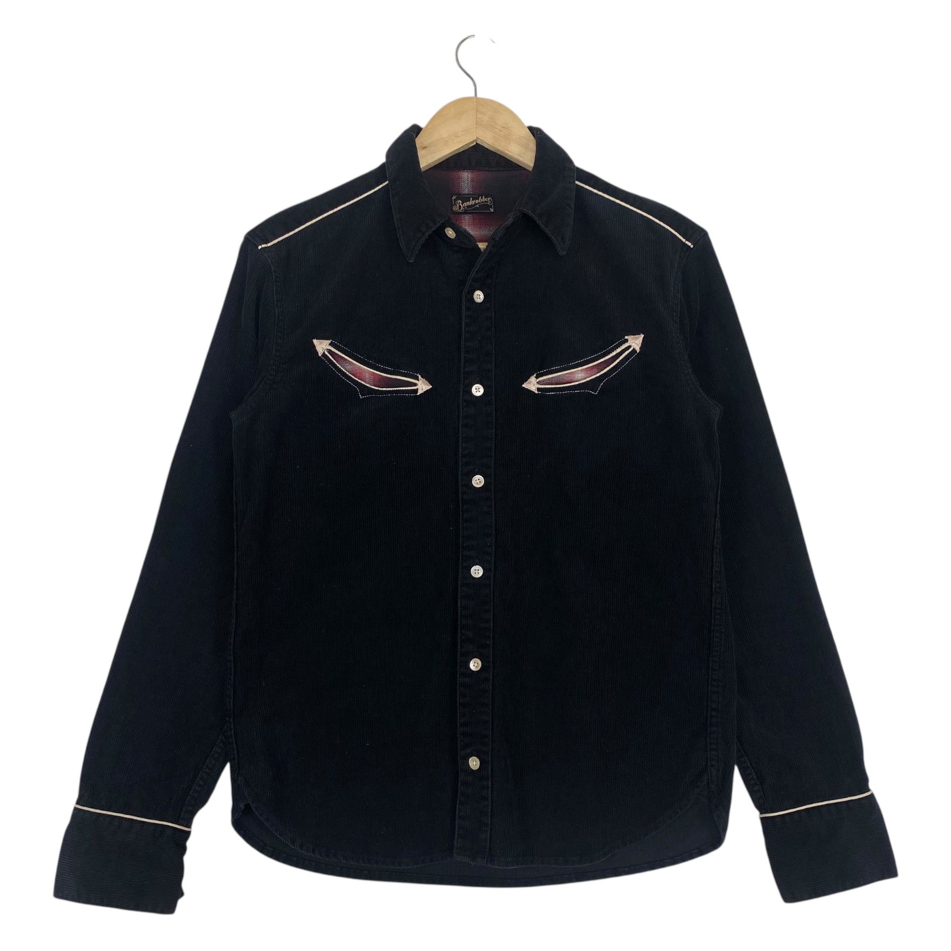 Japanese Brand 💥BANKROBBER JAPAN CORDUROY WESTERN SHIRT Size US M / EU 48-50 / 2 - 6 Thumbnail
