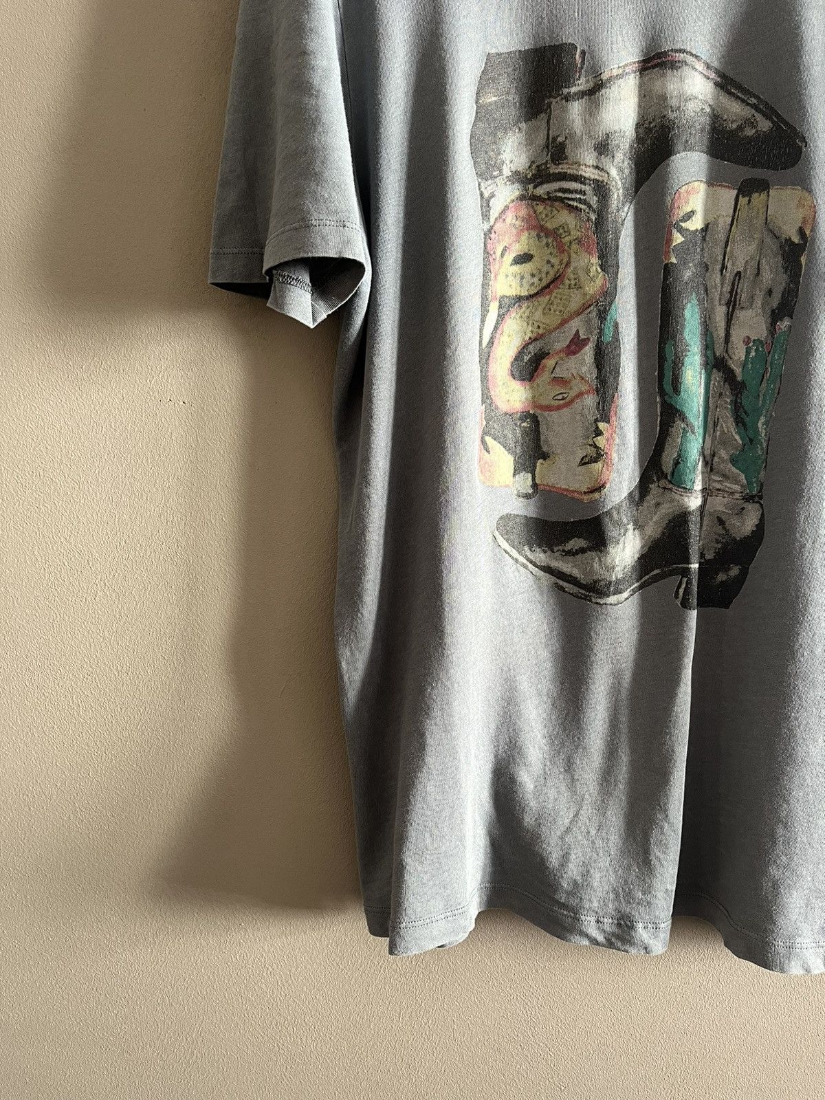 Acne Studios Acne “Less P” Western Boots Print Tee Size US M / EU 48-50 / 2 - 3 Thumbnail