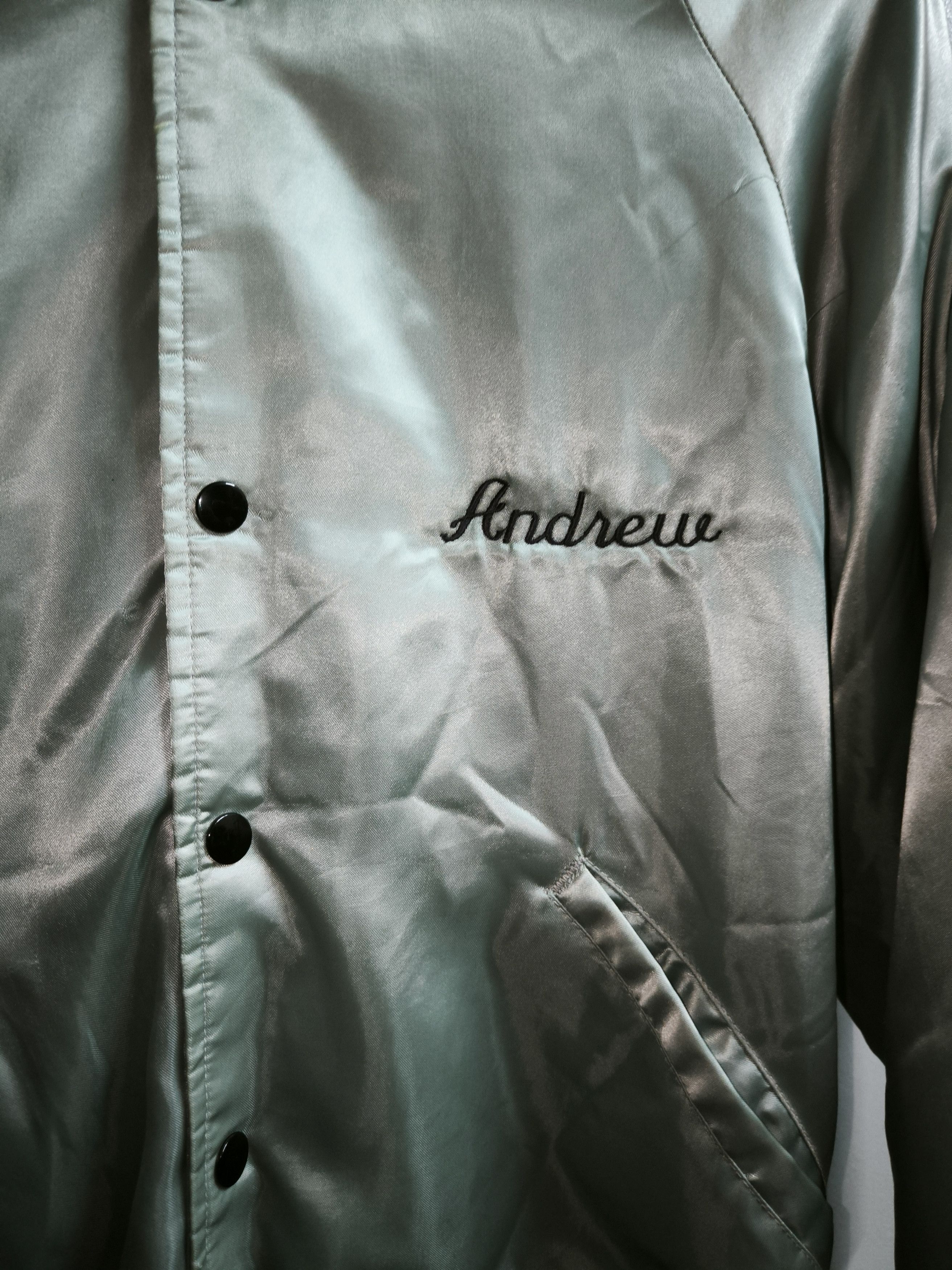 Howe × Vintage 80s Denville Tornados Satin Bomber Jacket Size US M / EU 48-50 / 2 - 16 Thumbnail