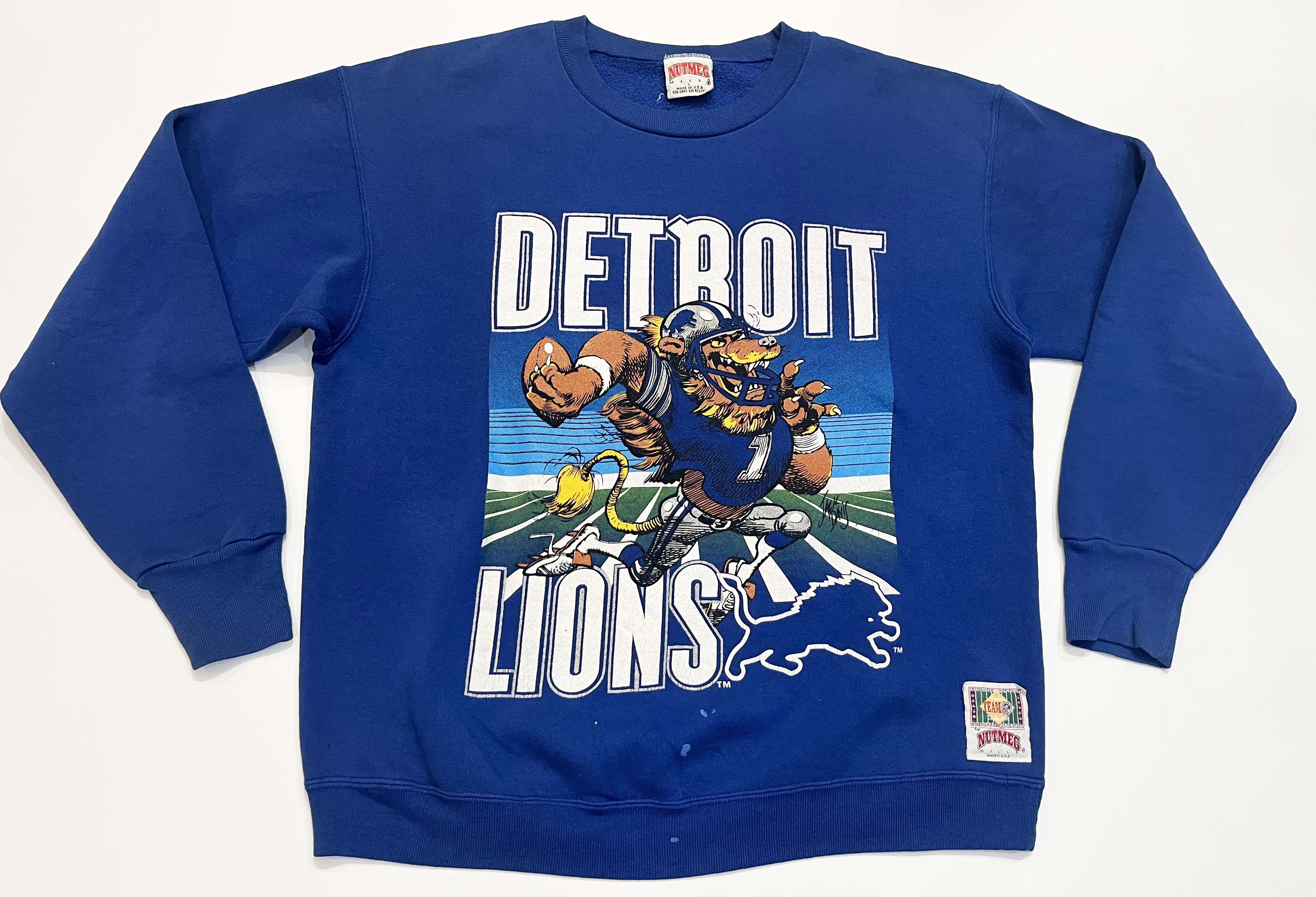 Nutmeg Vintage Nutmeg NFL Detroit Lions Crewneck Sweatshirt Size US L / EU 52-54 / 3 - 1 Thumbnail