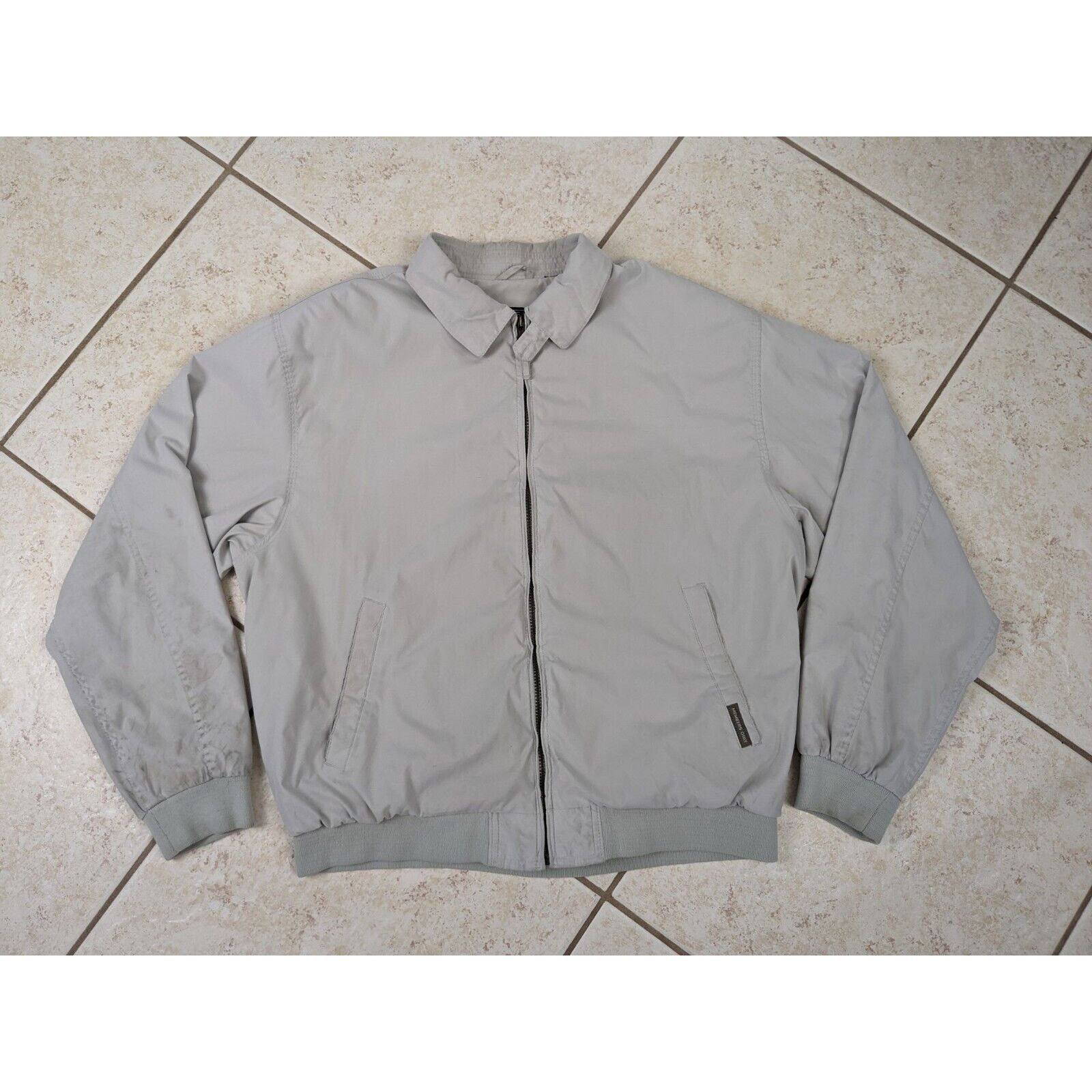 Members Only Vtg Members Only Bomber Racer Jacket Gray Casual Full Zip Size US L / EU 52-54 / 3 - 1 Thumbnail