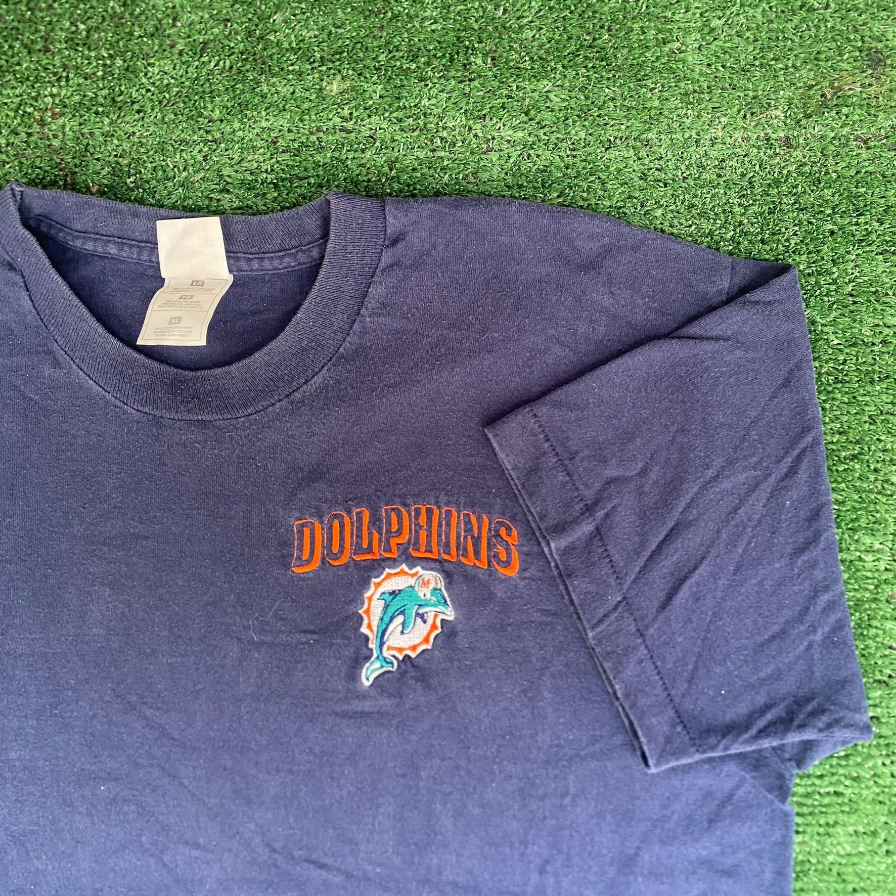 NFL Vintage 90s Miami Dolphins Shirt NFL Football Logo Tee Size US XL / EU 56 / 4 - 2 Thumbnail