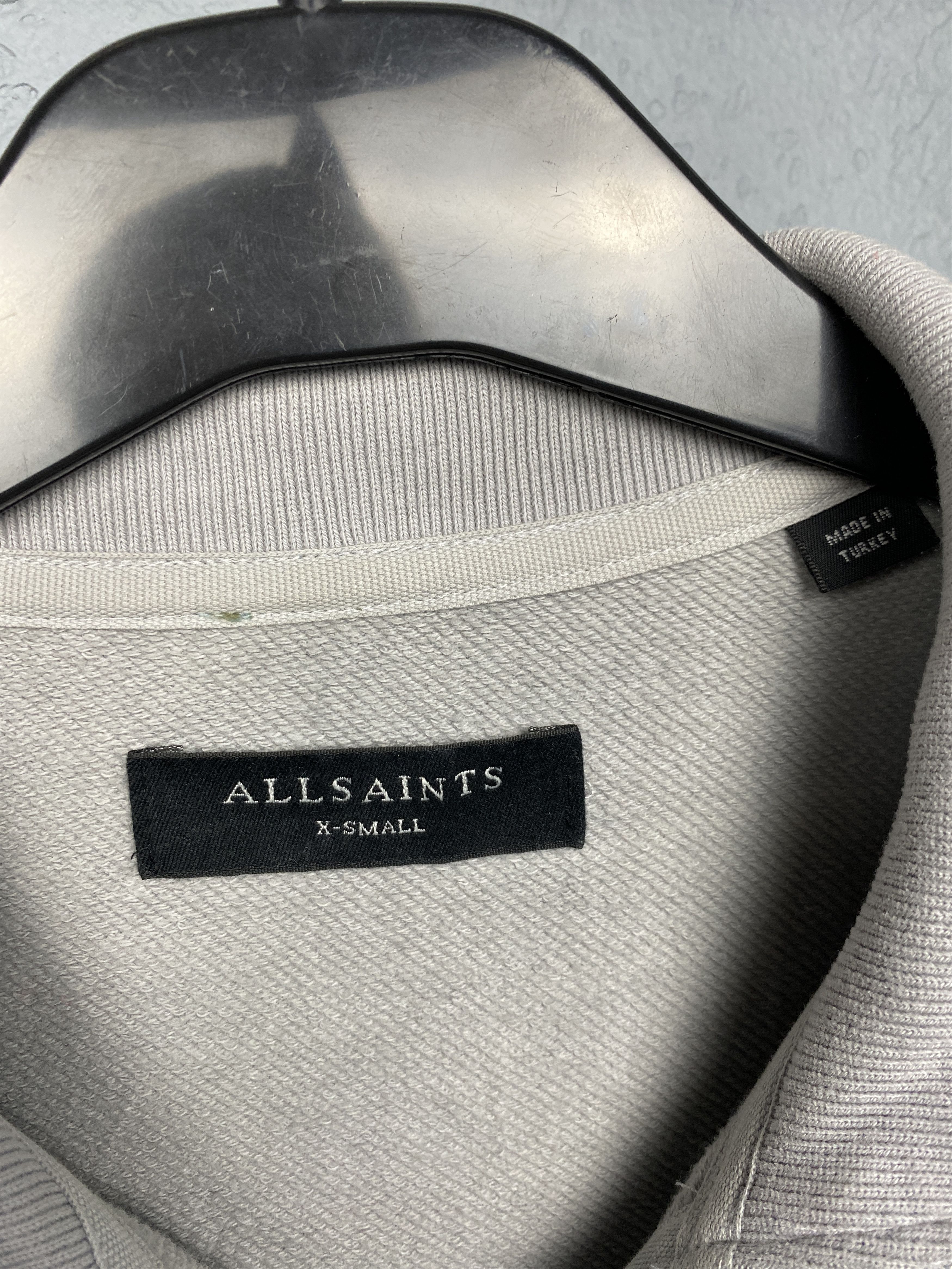 Allsaints × Vintage Allsaints Mens Quarter 1\4 Half Zip Raven Sweatshirt Size US XS / EU 42 / 0 - 4 Thumbnail
