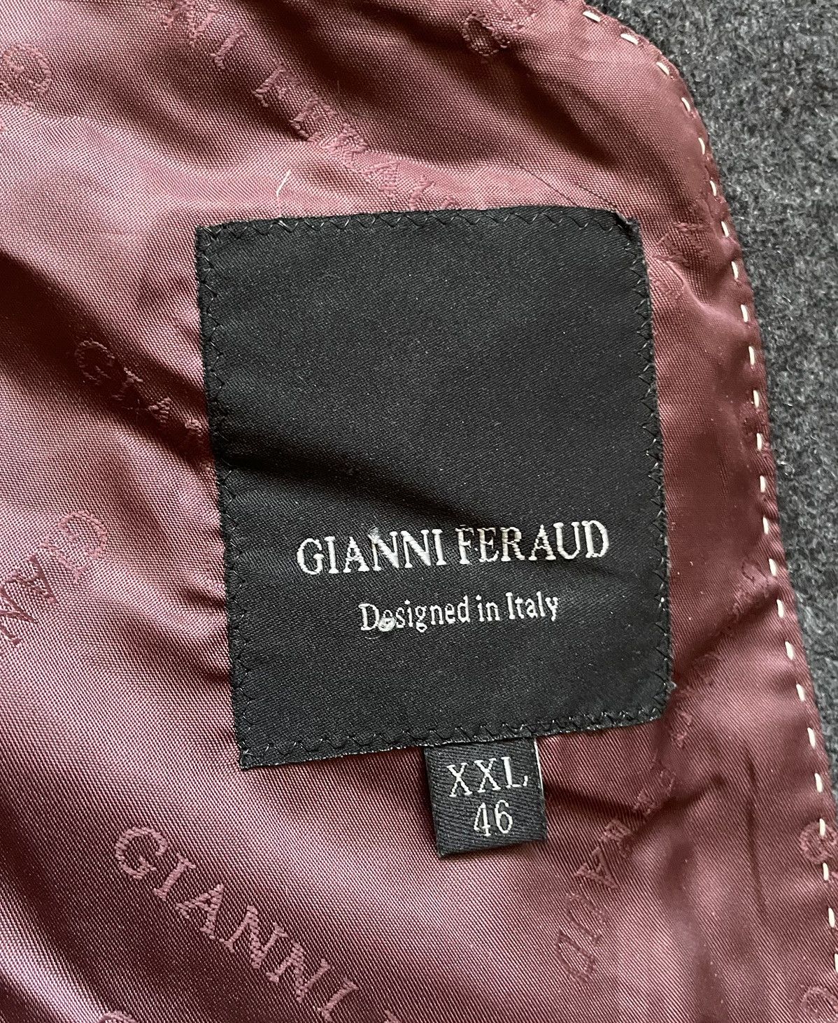 Gianni Feraud Luxury Italy Designer Gianni Feraud Wool Coat Jacket XXL Size US XXL / EU 58 / 5 - 16 Thumbnail
