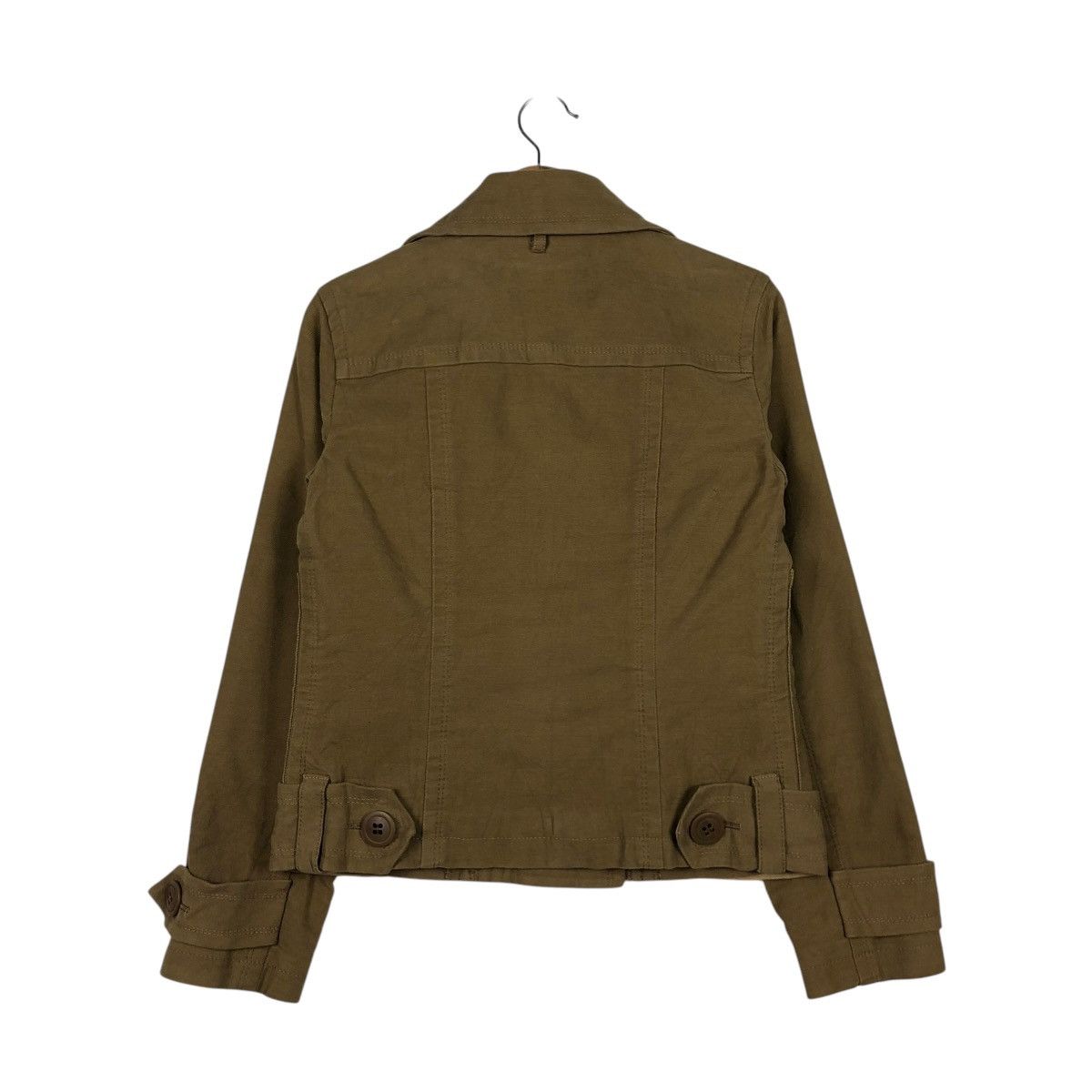 Burberry 🔥RICH BROWN CHORE CROPPED BIKER JACKET BURBERRY LONDON Size XS / US 0-2 / IT 36-38 - 10 Thumbnail