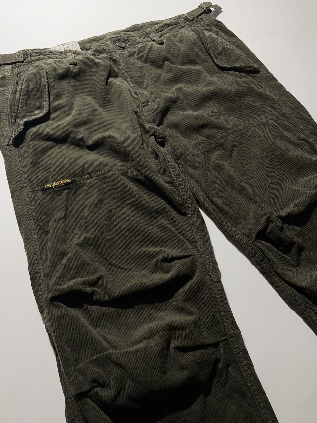 Polo Ralph Lauren Vintage Ralph Lauren Polo Jeans Company Corduroy Cargo Pants Size US 33 - 3 Thumbnail