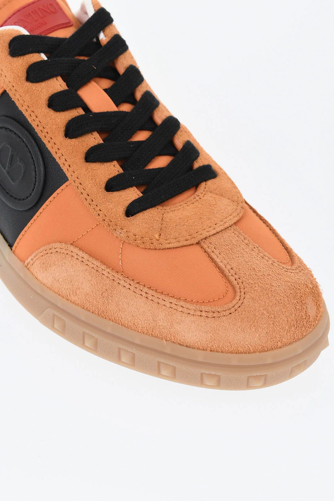 Valentino og1mm0426 Suede Low-Top Sneakers in Orange Size US 7.5 / EU 40-41 - 4 Thumbnail