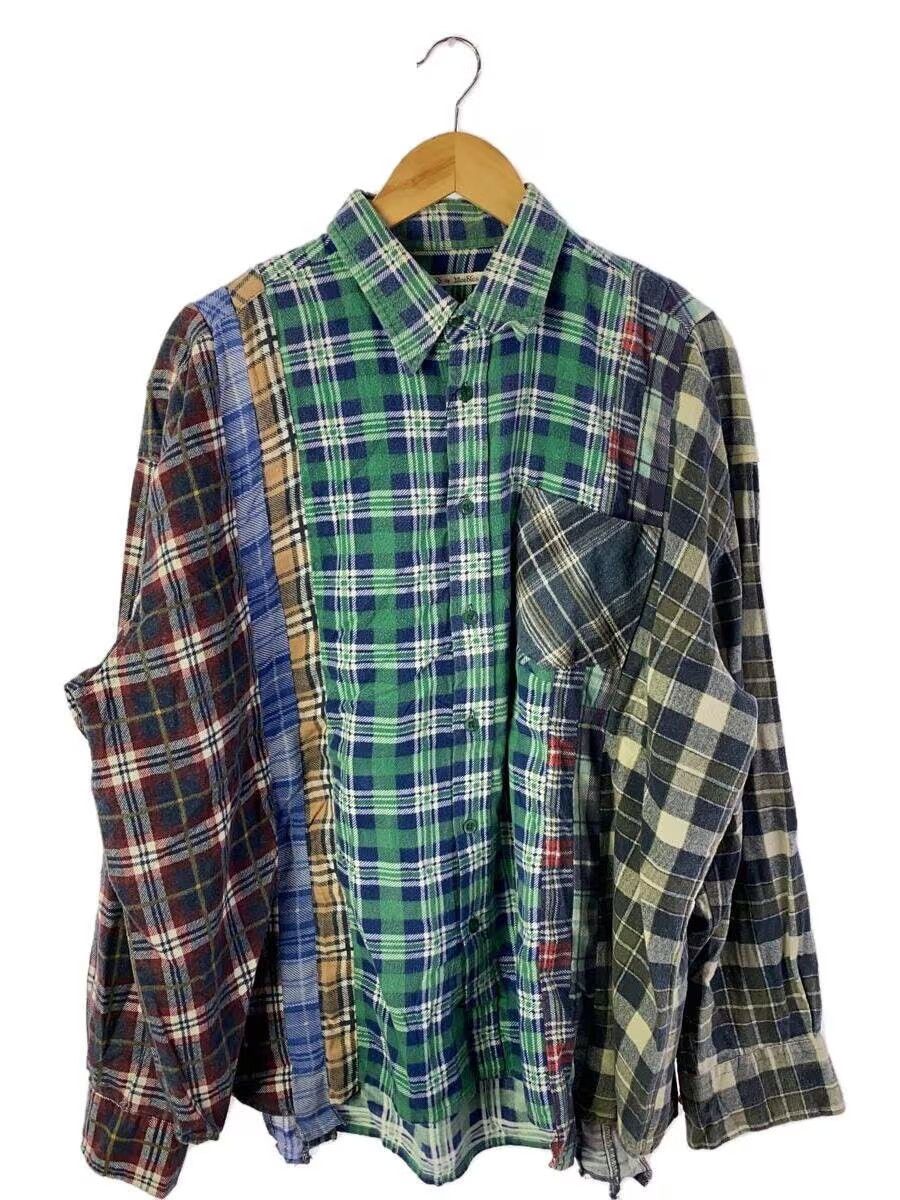 Needles Reconstructed Rebuild Flannel Button Shirt Size US L / EU 52-54 / 3 - 1 Thumbnail