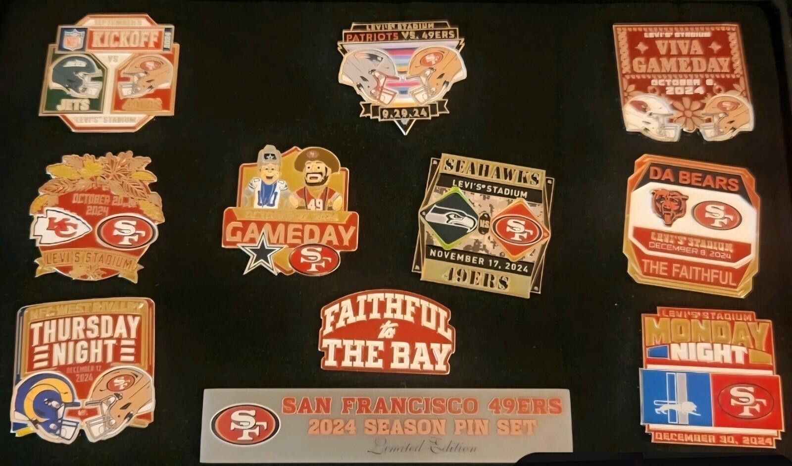 Other Sealed 49ERS GAME DAY PIN SET 2024 2025 SEASON LEVI GAMEDAY Size ONE SIZE - 2 Thumbnail