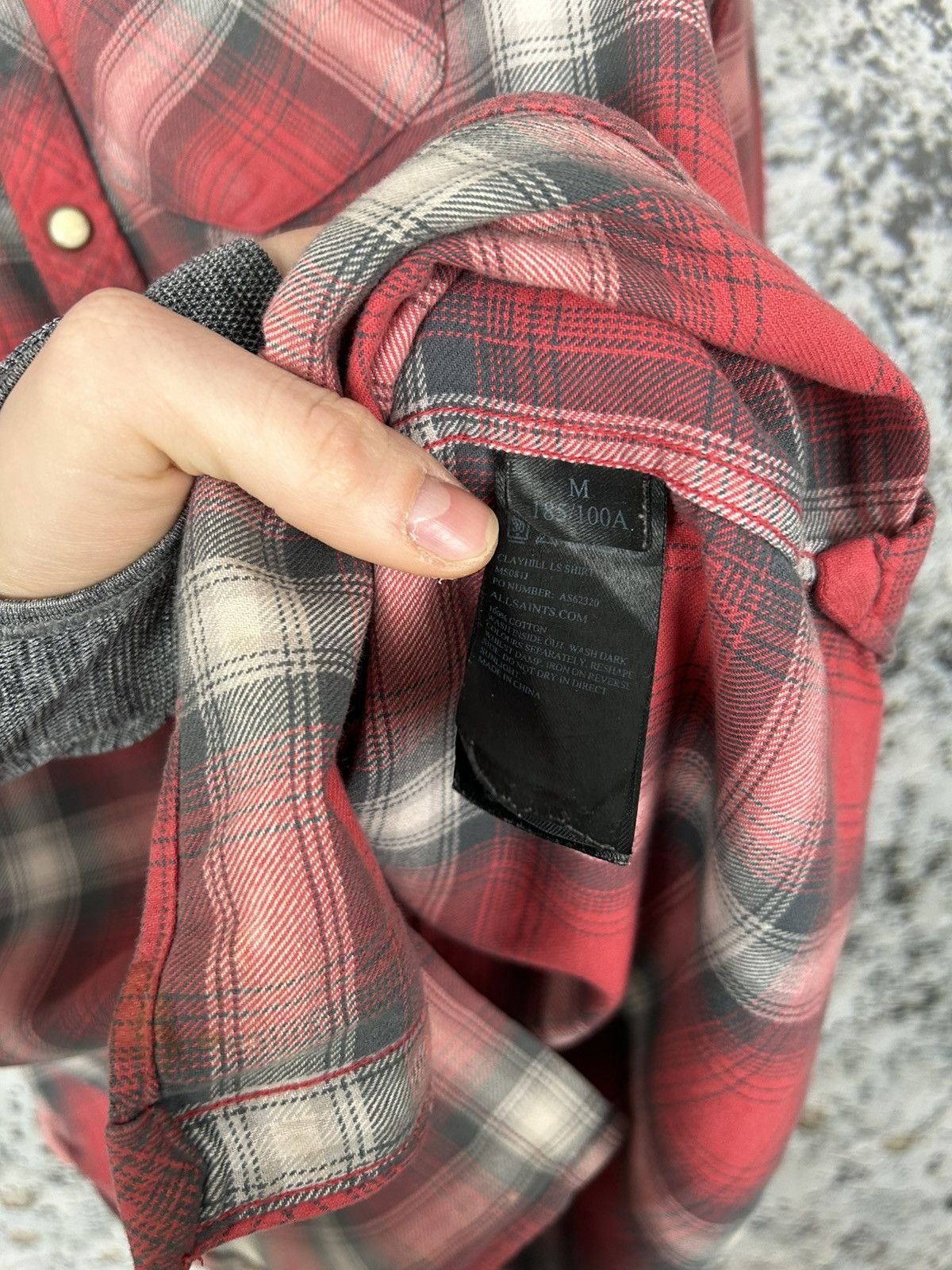 Allsaints Allsaints Checkerd Shirt Designer Streetwear Grunge Rock Size US M / EU 48-50 / 2 - 7 Thumbnail